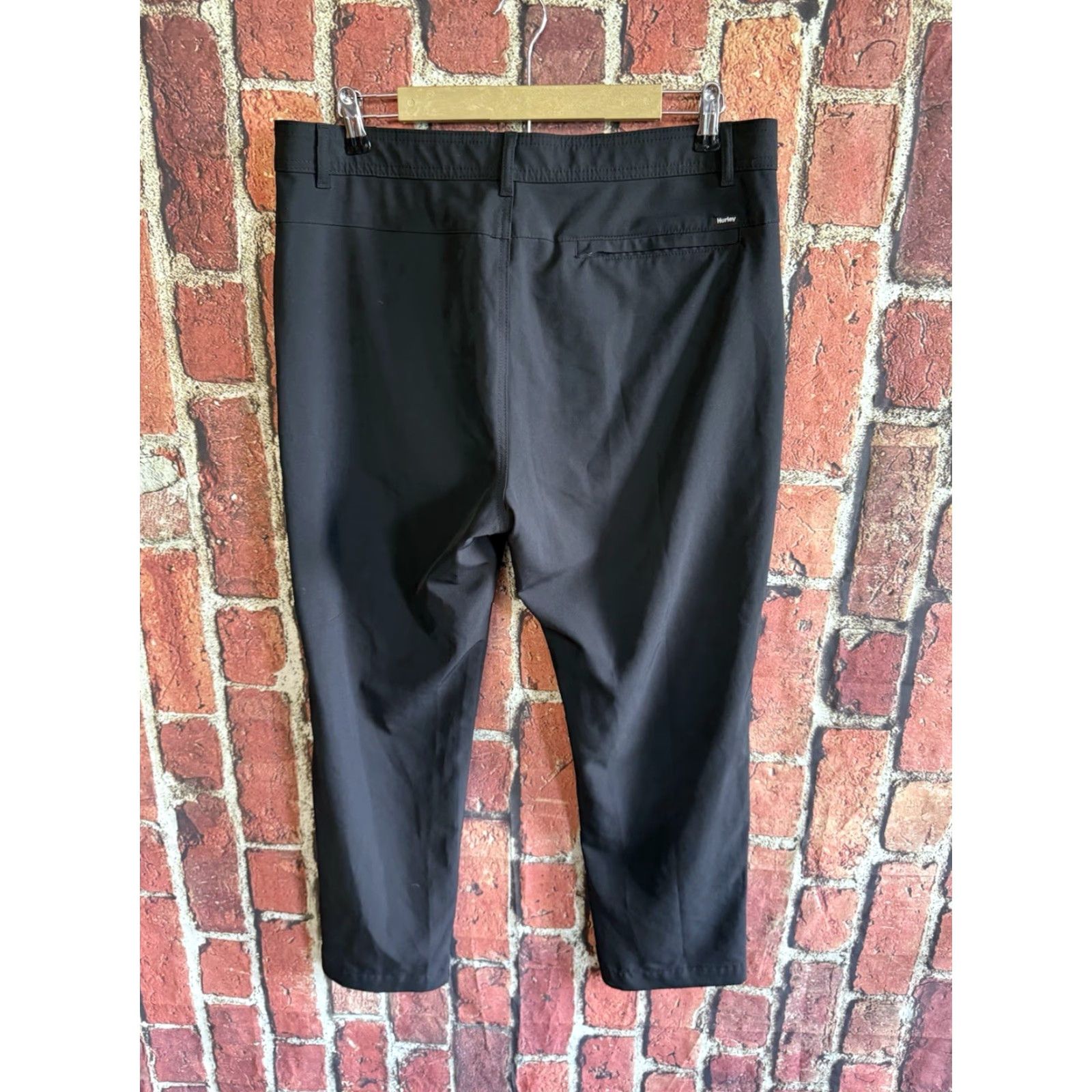 Hurley Hurley Mens Black Outdoor Nylon Chino Pants Size 34 x 30 Size US 34 / EU 50 - 2 Thumbnail