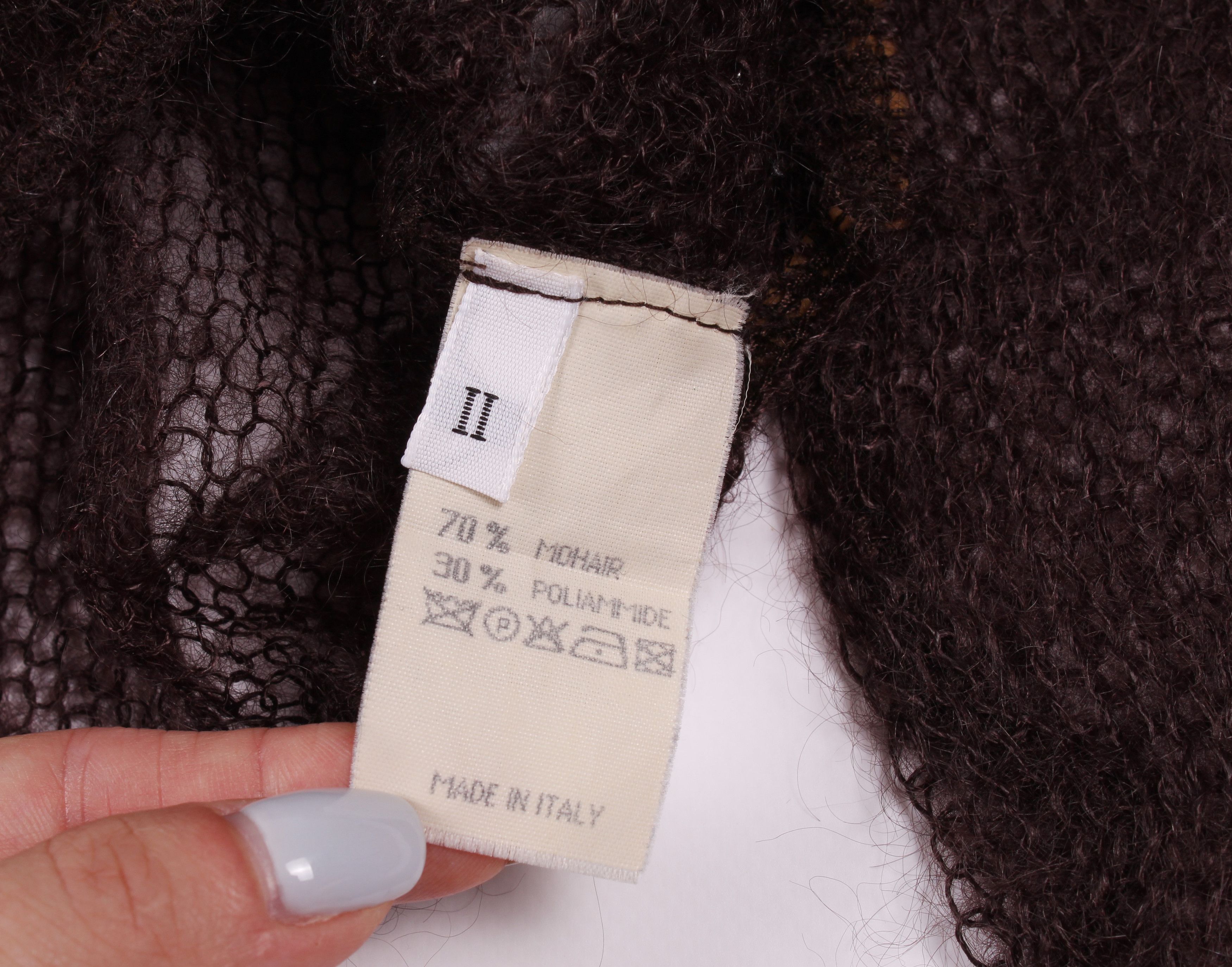 Pinko × Vintage Vintage Rare PINKO Y2K Net Knit Mohair Grunge Sweater Jumper Size S / US 4 / IT 40 - 6 Thumbnail