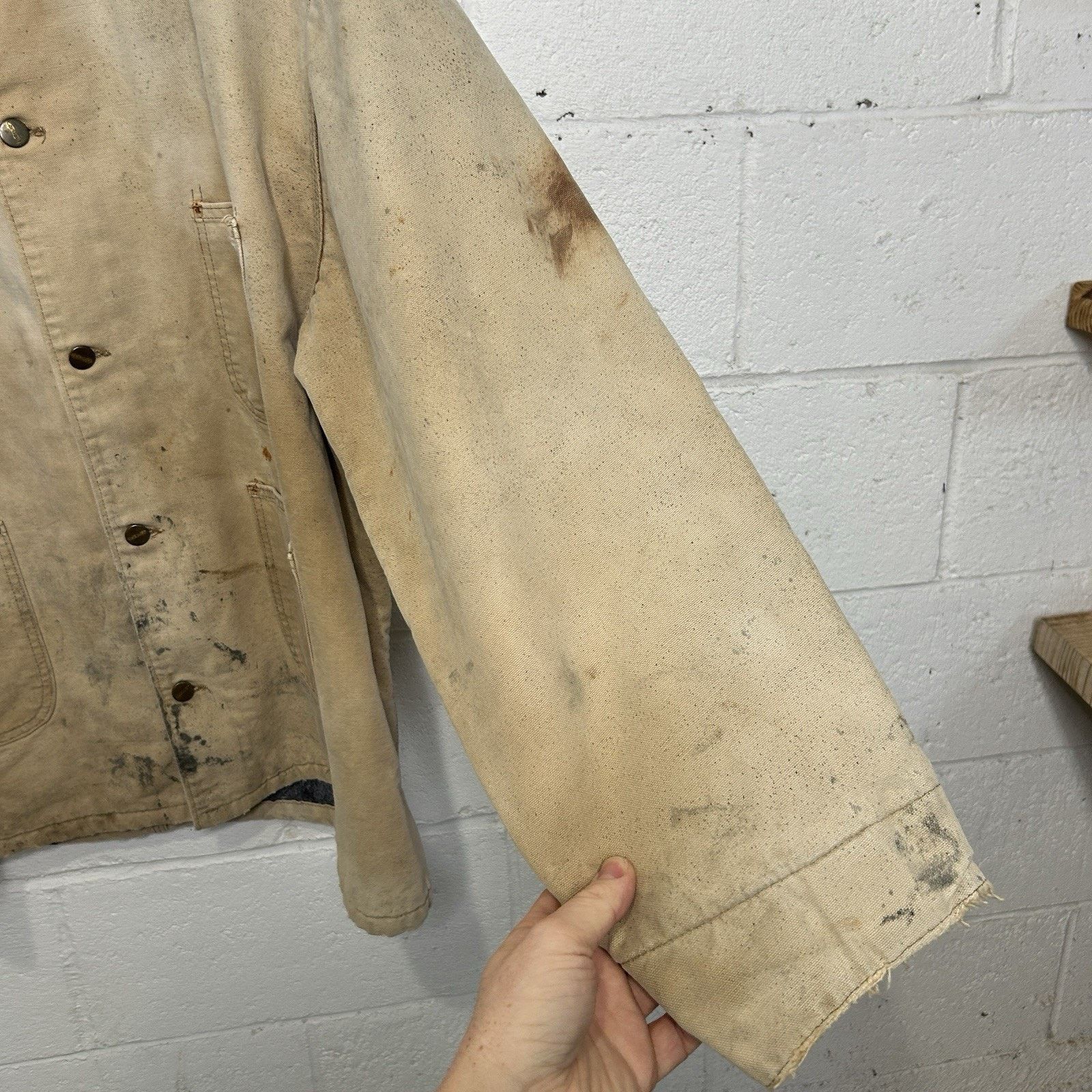 Carhartt Vintage Carhartt Blanket-Lined Canvas Chore Coat “Tan” Size US XXL / EU 58 / 5 - 6 Thumbnail