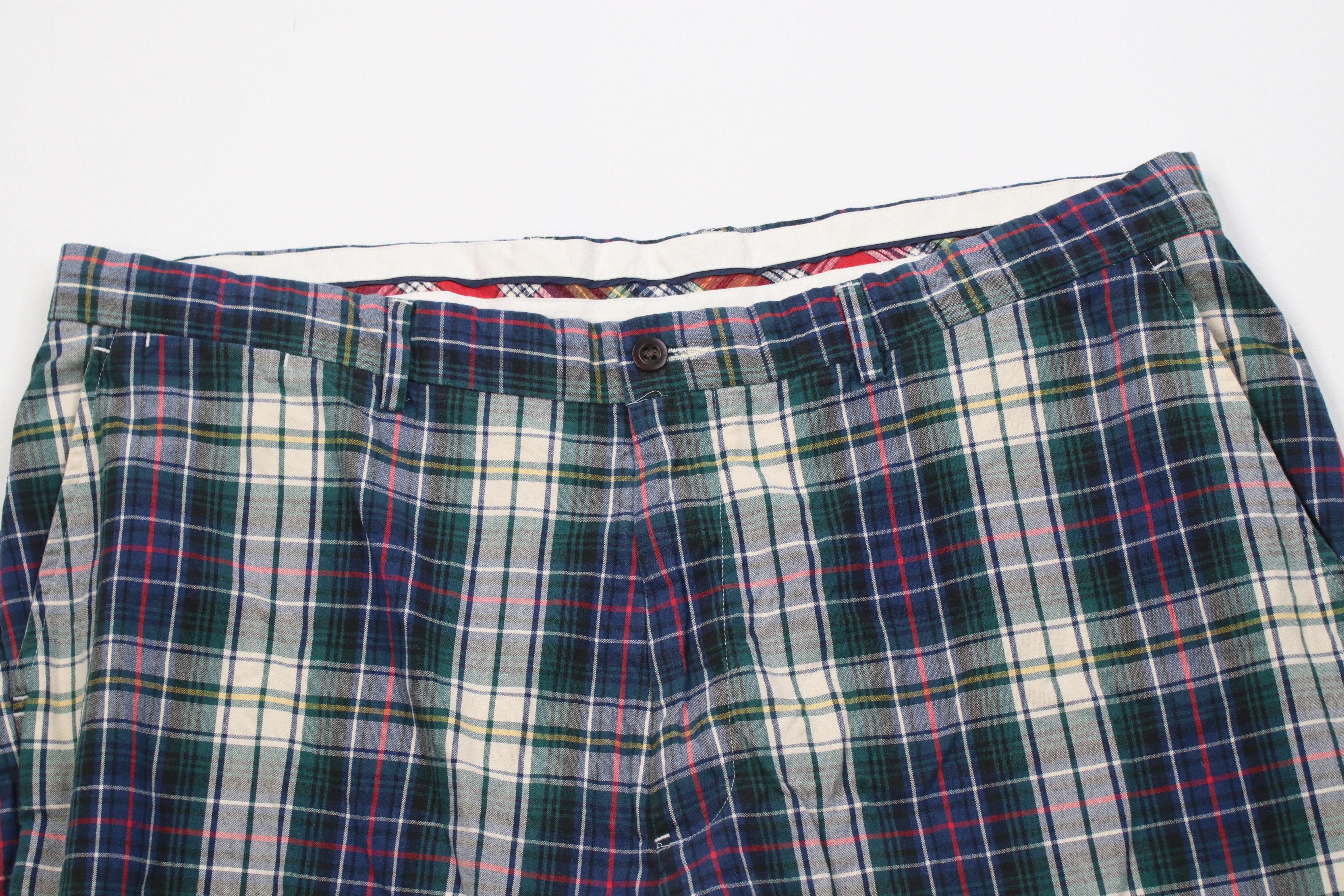 Polo Ralph Lauren Vintage 90s Ralph Lauren Chino Golf Shorts Cotton Plaid Size US 40 / EU 56 - 2 Thumbnail