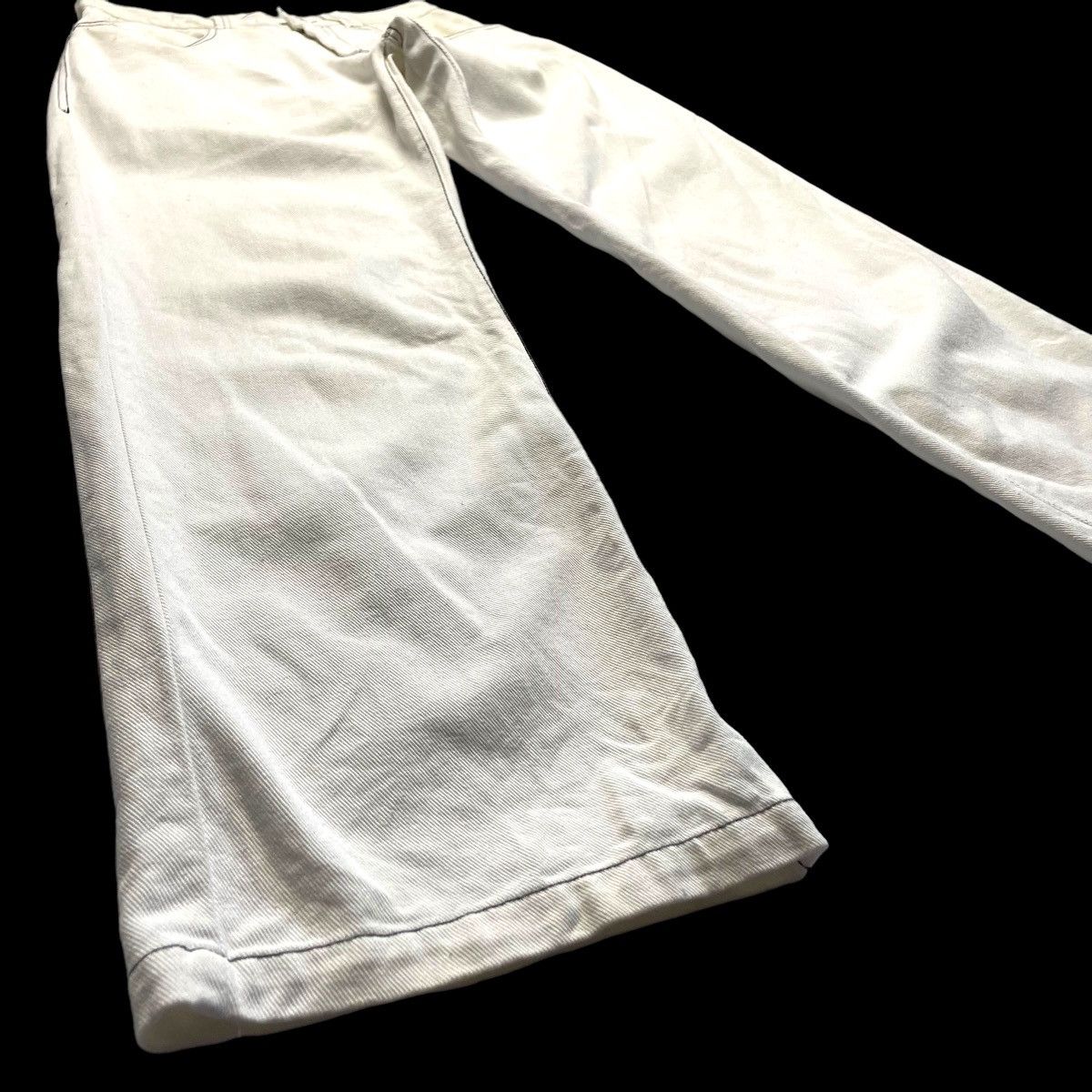 Hobo × JNCO × Phat Farm 🇯🇵 VINTAGE HOBO JEANS SPELL OUT HIP HOP WHITE JEANS Size US 28 / EU 44 - 5 Thumbnail