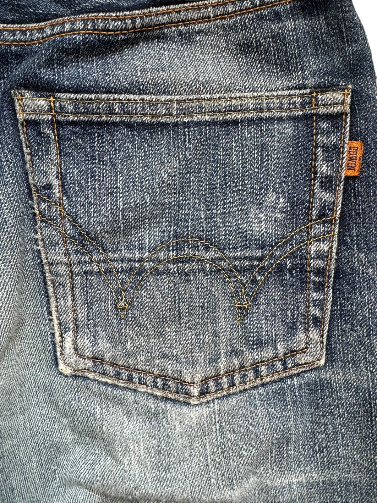 Edwin Vintage Edwin 505zx Distressed Selvedge Jeans Size US 28 / EU 44 - 12 Thumbnail