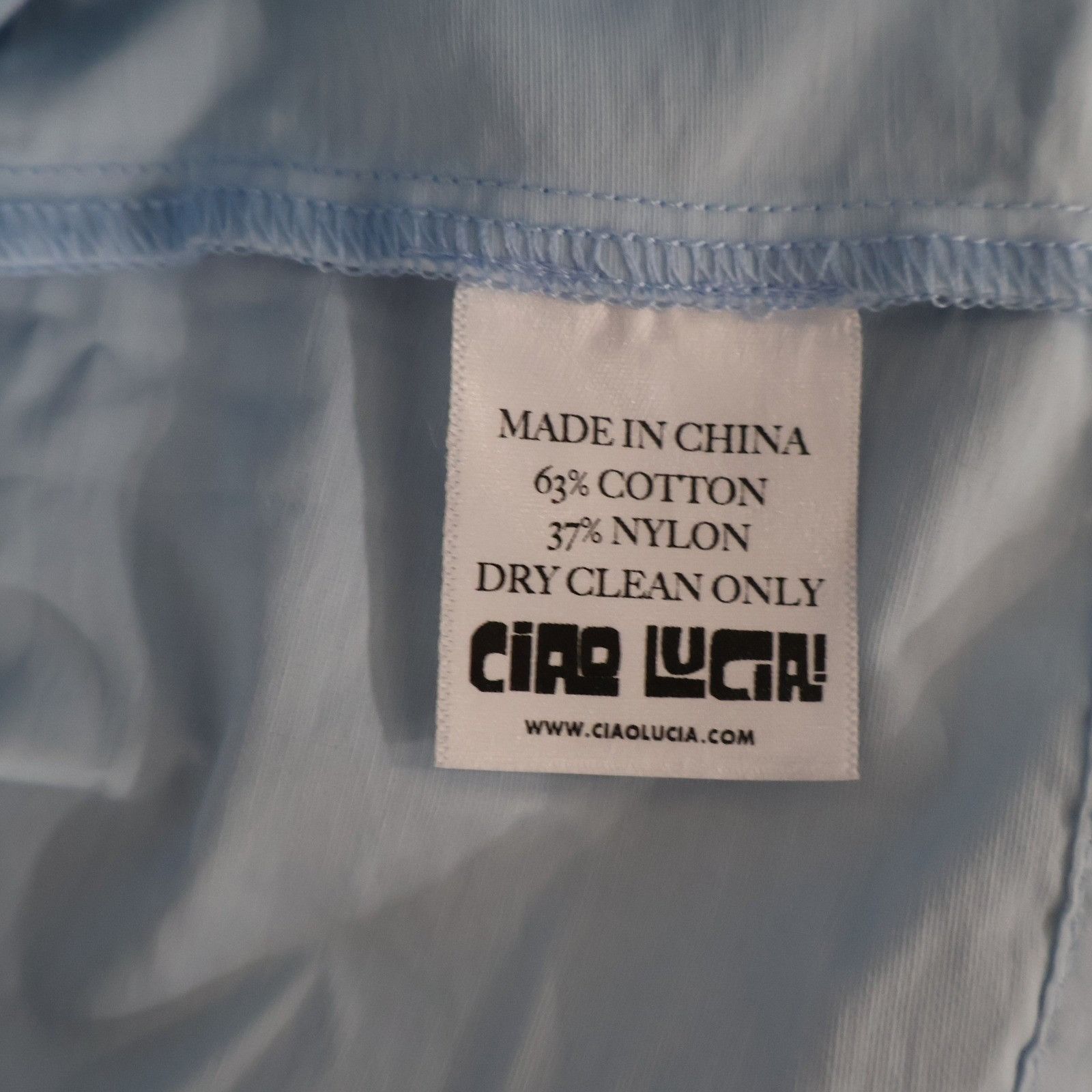 Ciao Lucia Ciao Lucia Neroni Mini Dress Womens S Ice Blue Bow Coquette Size M / US 6-8 / IT 42-44 - 3 Thumbnail