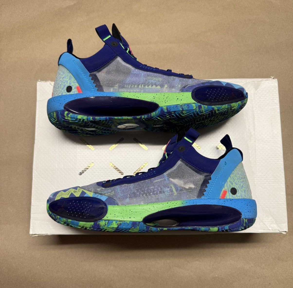 Jordan Brand Nike Air Jordan 34 EYBL Men’s size 14 Basketball Shoes Rare! Size US 14 / EU 47 - 1 Thumbnail