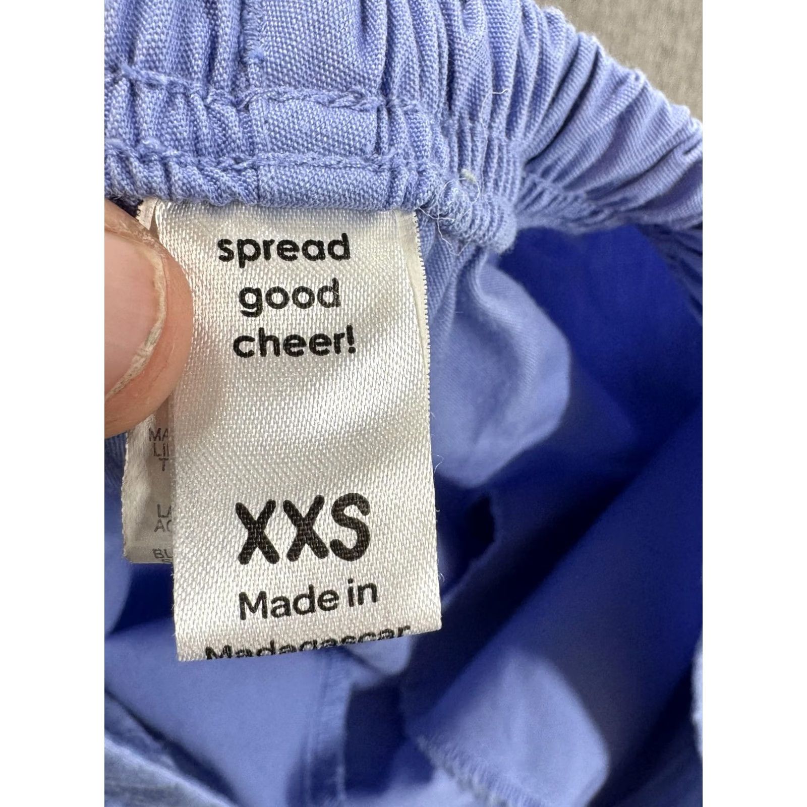 Vintage WonderWink Scrub Pants Womens XXS Blue Cargo Elastic Waist Drawstring Nurse Dr Size 24" / US 00 / IT 34 - 4 Thumbnail