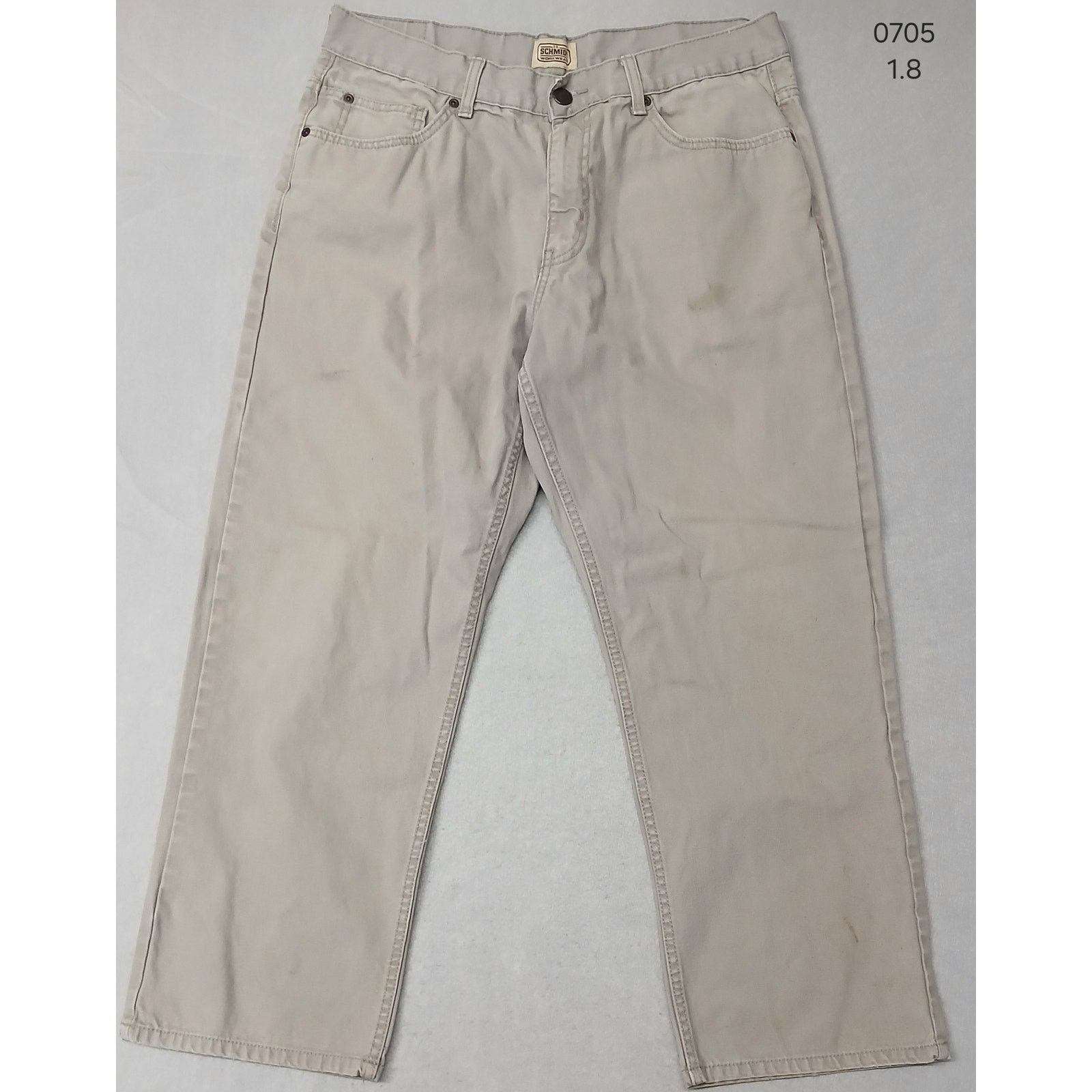 SCHMIDT C.T. Schmidt Workwear (36x30) Beige Carpenter Relaxed Jeans Size US 36 / EU 52 - 1 Thumbnail