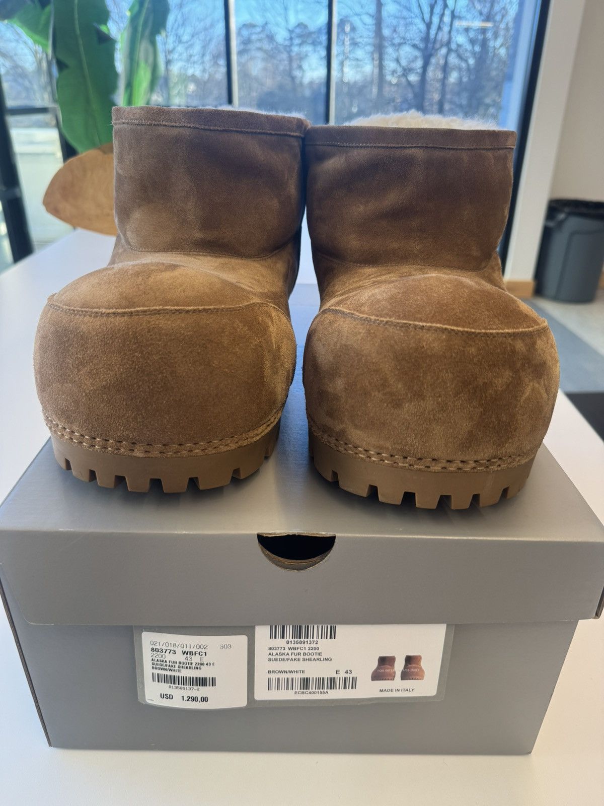 Balenciaga Balenciaga ‘Alaska Fur Bootie’ Boot Size US 12 / EU 45 - 2 Thumbnail