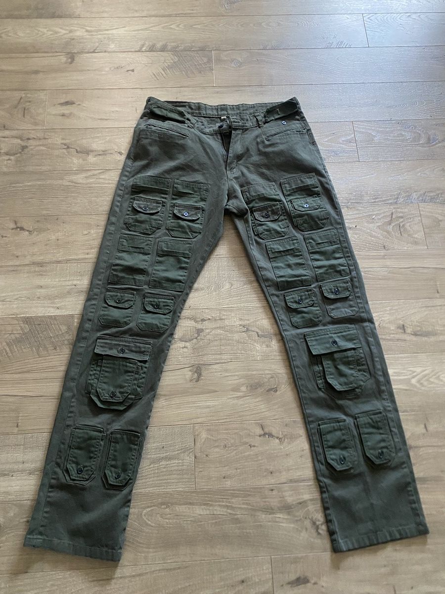 Other Olive green cargo pants with many pockets Size US 36 / EU 52 - 2 Thumbnail
