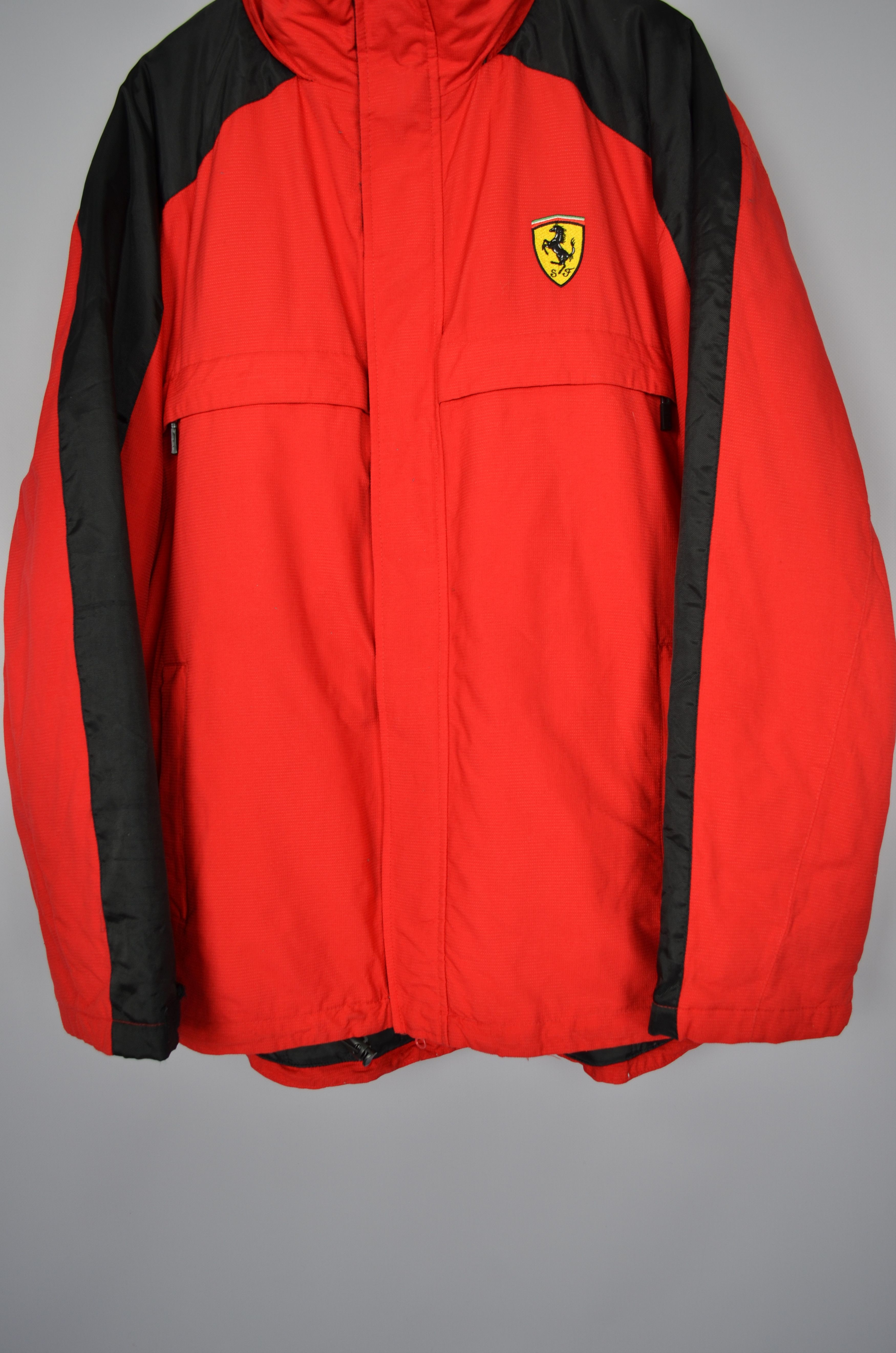 Ferrari Vintage Ferrari Racing Hooded Full Zip Red Logo Jacket XXL Size US XXL / EU 58 / 5 - 3 Thumbnail