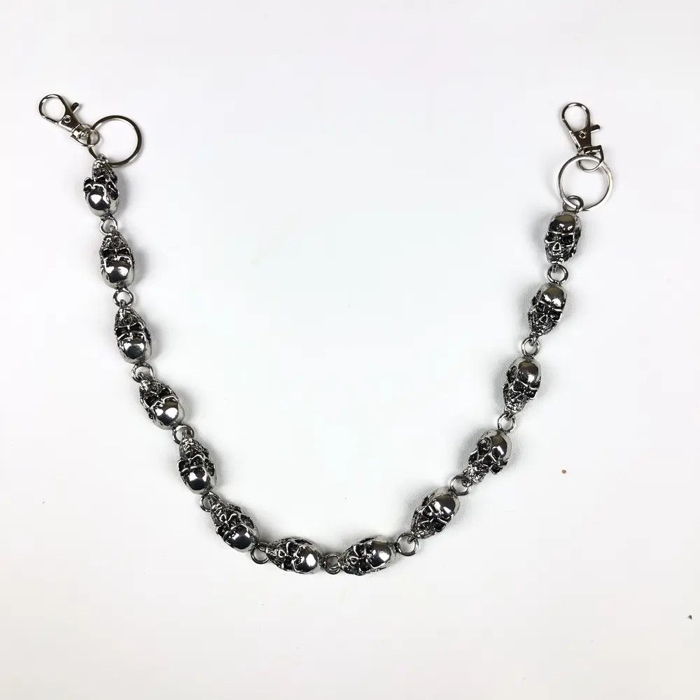 Jewelry Pocket Chain Skull Punk Rock Link Gothic Death Wallet Demon Size ONE SIZE - 3 Thumbnail