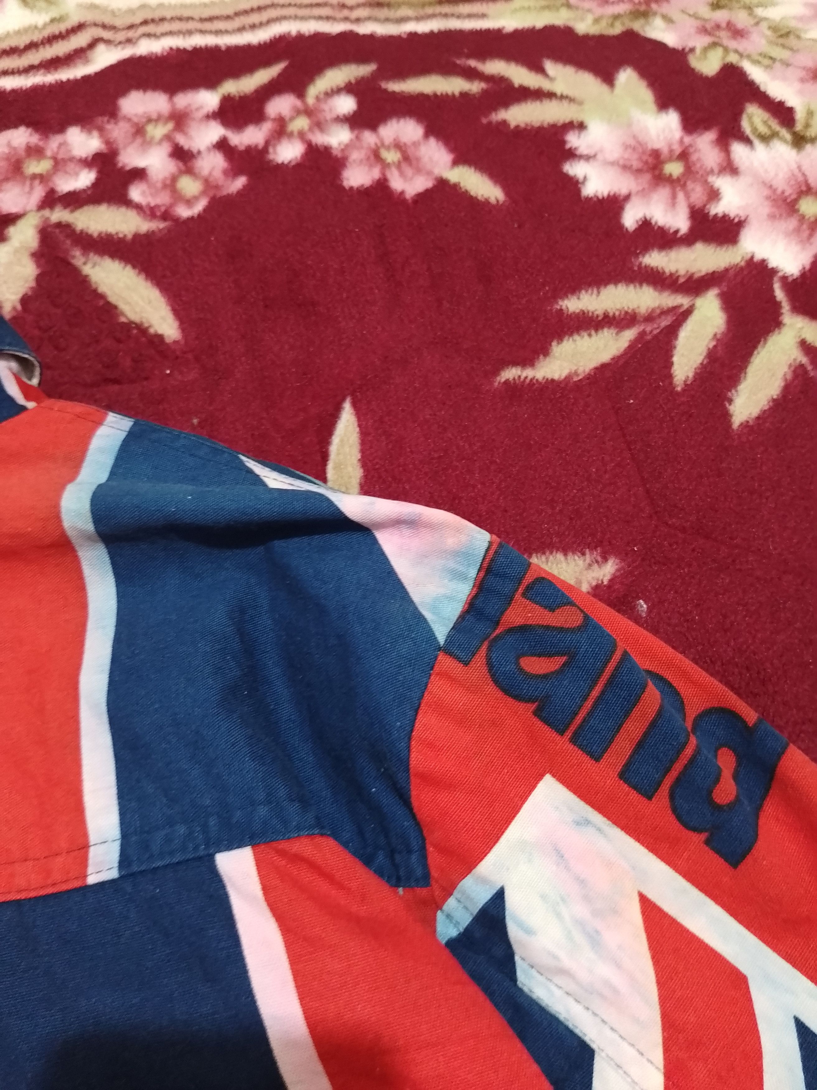Seditionaries × Vintage Vintage 90s Full Big Flag England trucker jacket Size US S / EU 44-46 / 1 - 14 Thumbnail