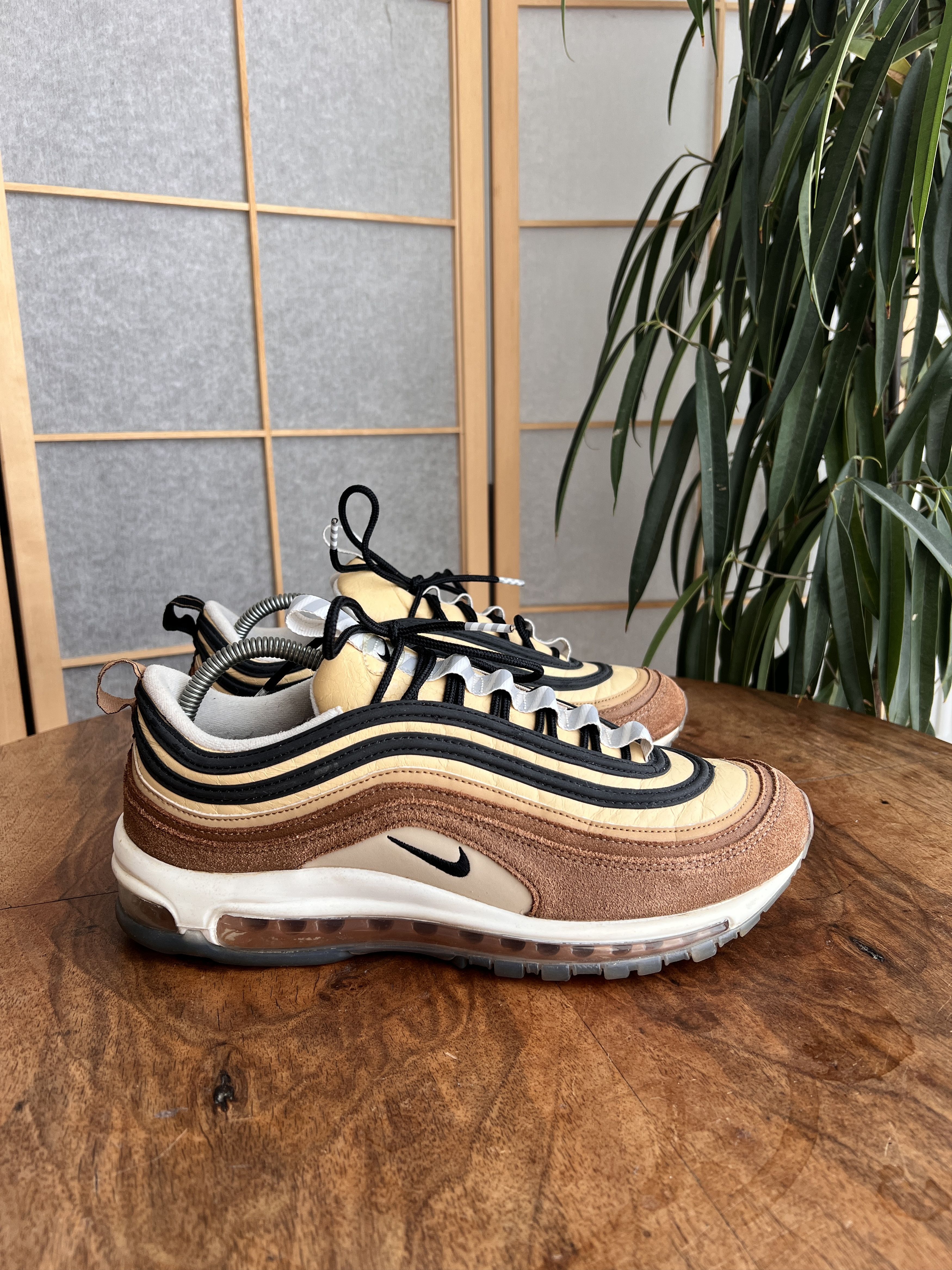 Nike Crazy! Nike Air Max 97 Barcode sneakers Elemental Gold shoes Size US 10.5 / EU 43-44 - 6 Thumbnail