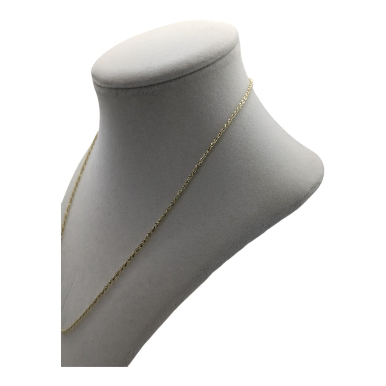 The Unbranded Brand 10 KT 18inch 2.2mm Solid Gold Rope Necklace Size ONE SIZE - 3 Thumbnail