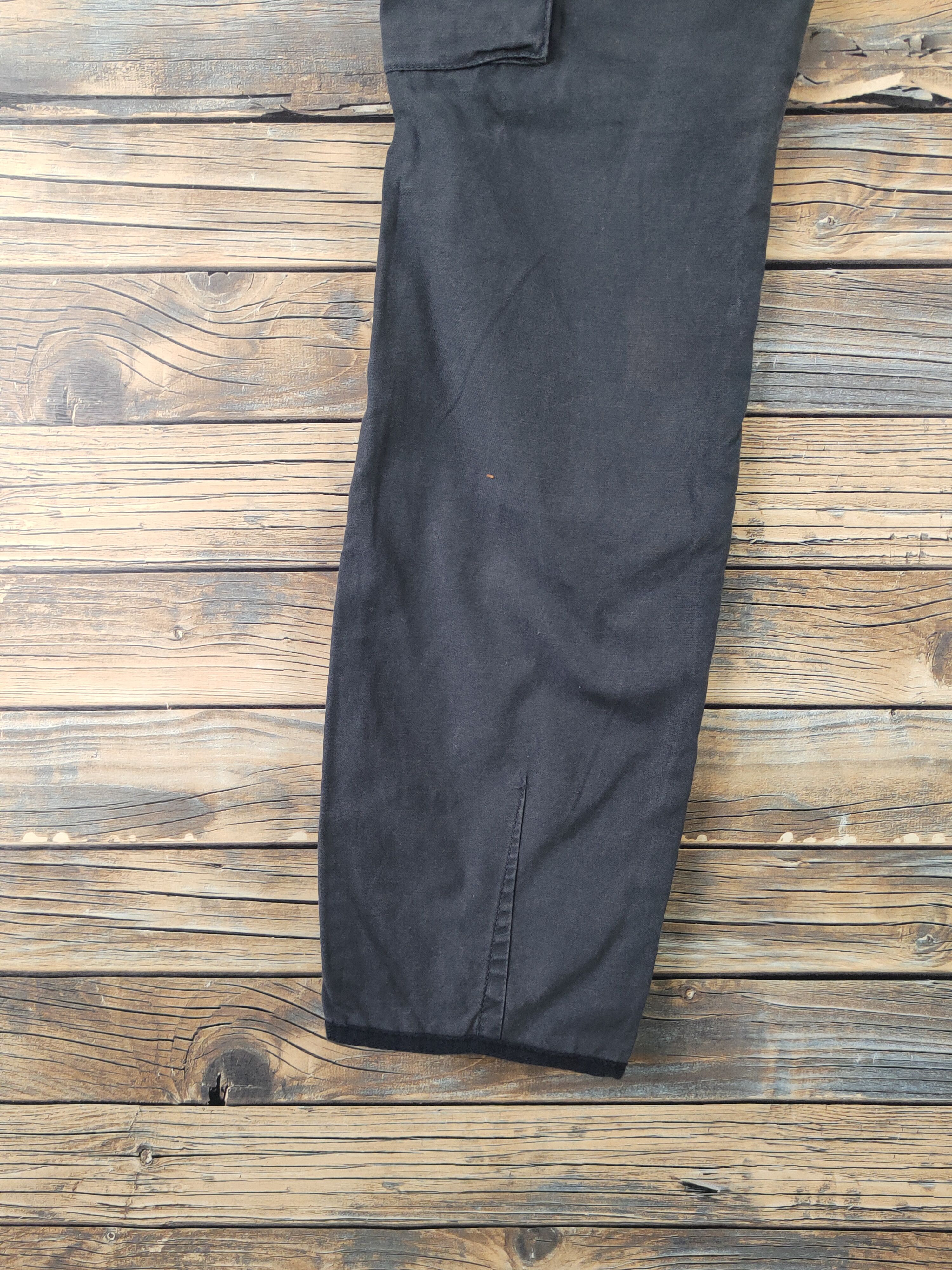 Japanese Brand DL Back Number Black Multipocket Tactical Cargo Pants #463 Size US 32 / EU 48 - 8 Thumbnail