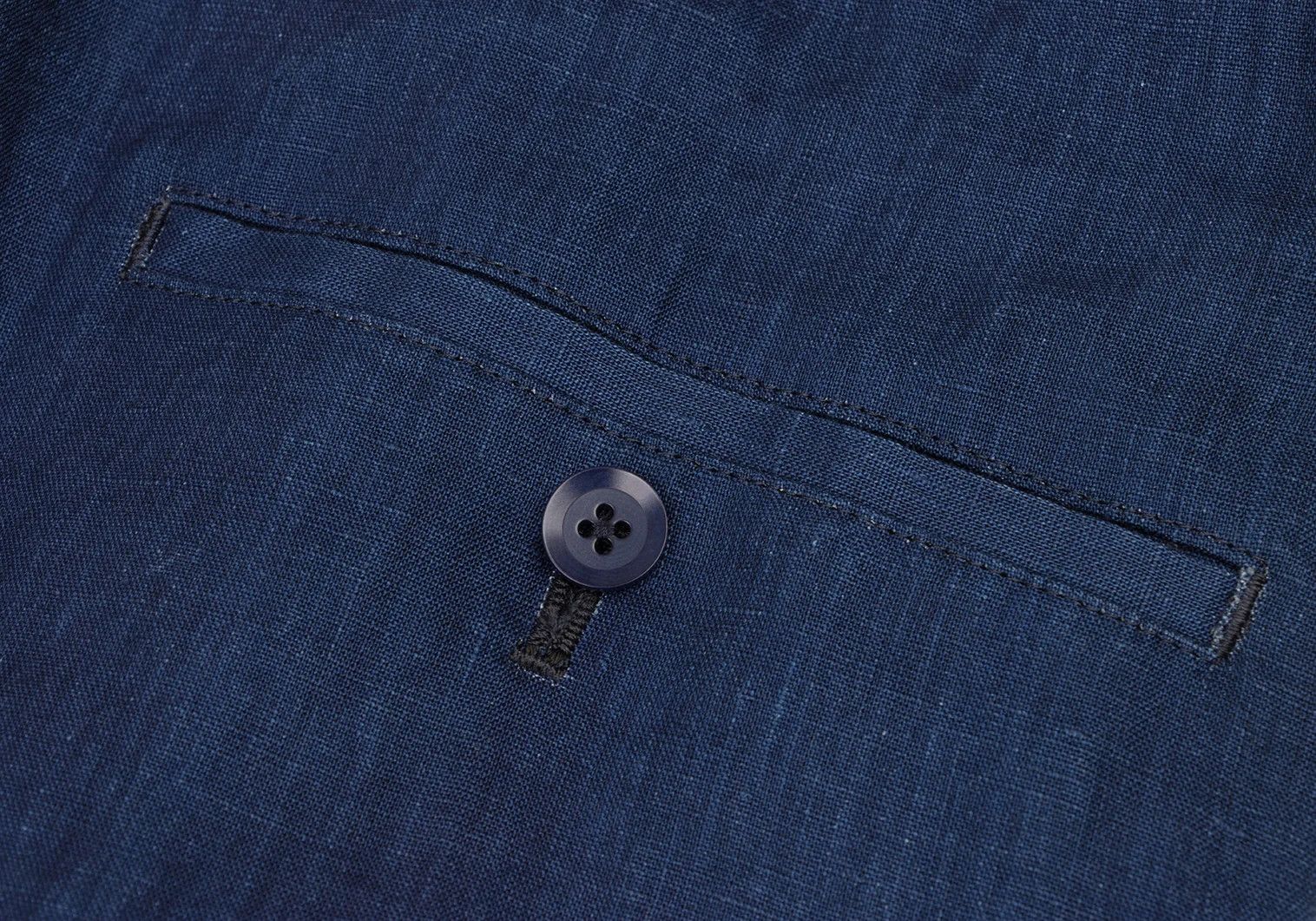 Yohji Yamamoto Yohji Yamamoto Indigo Linen Random Tuck Pants Size US 34 / EU 50 - 13 Thumbnail