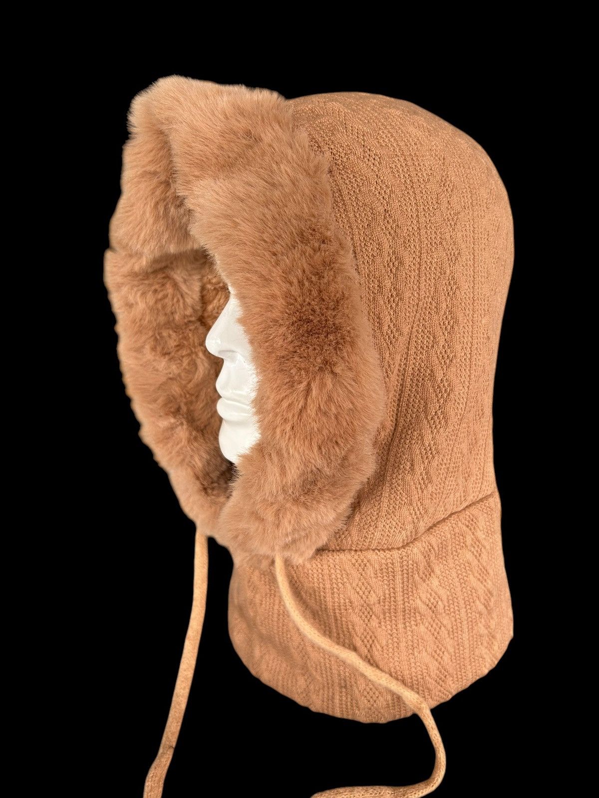 Japanese Brand × Kapital × Vintage Balaclava Masked Beanie Hats Knitt Fur Japanese Style🎌☠️ Size ONE SIZE - 3 Thumbnail