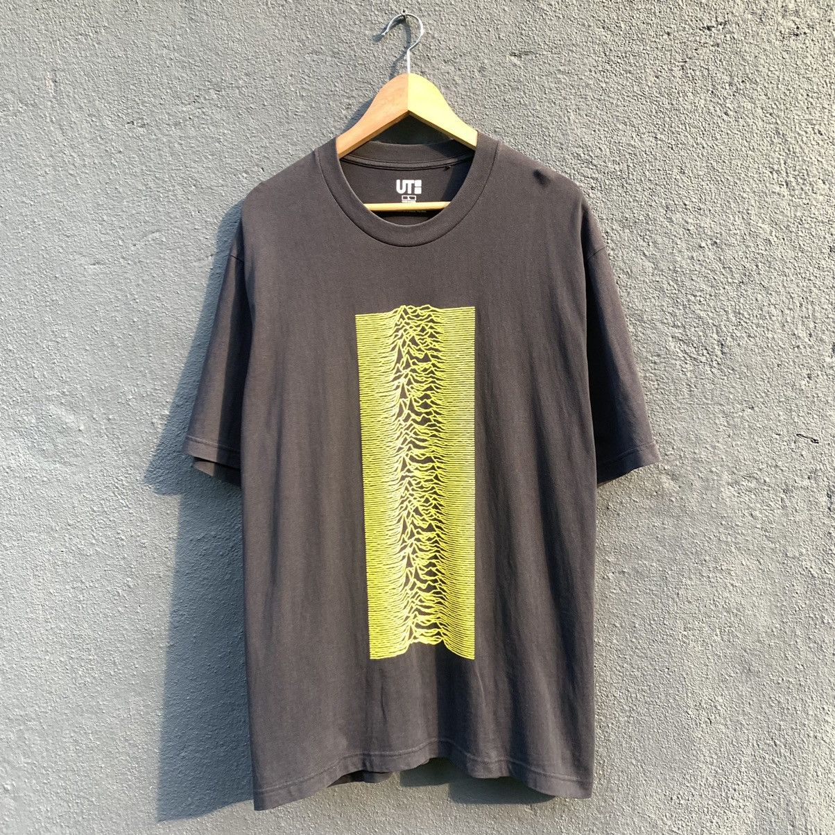 image of Joy Division x Uniqlo Thrashed Faded Peter Saville And Joy Davision X Uniqlo Tee in Black (Size Lar