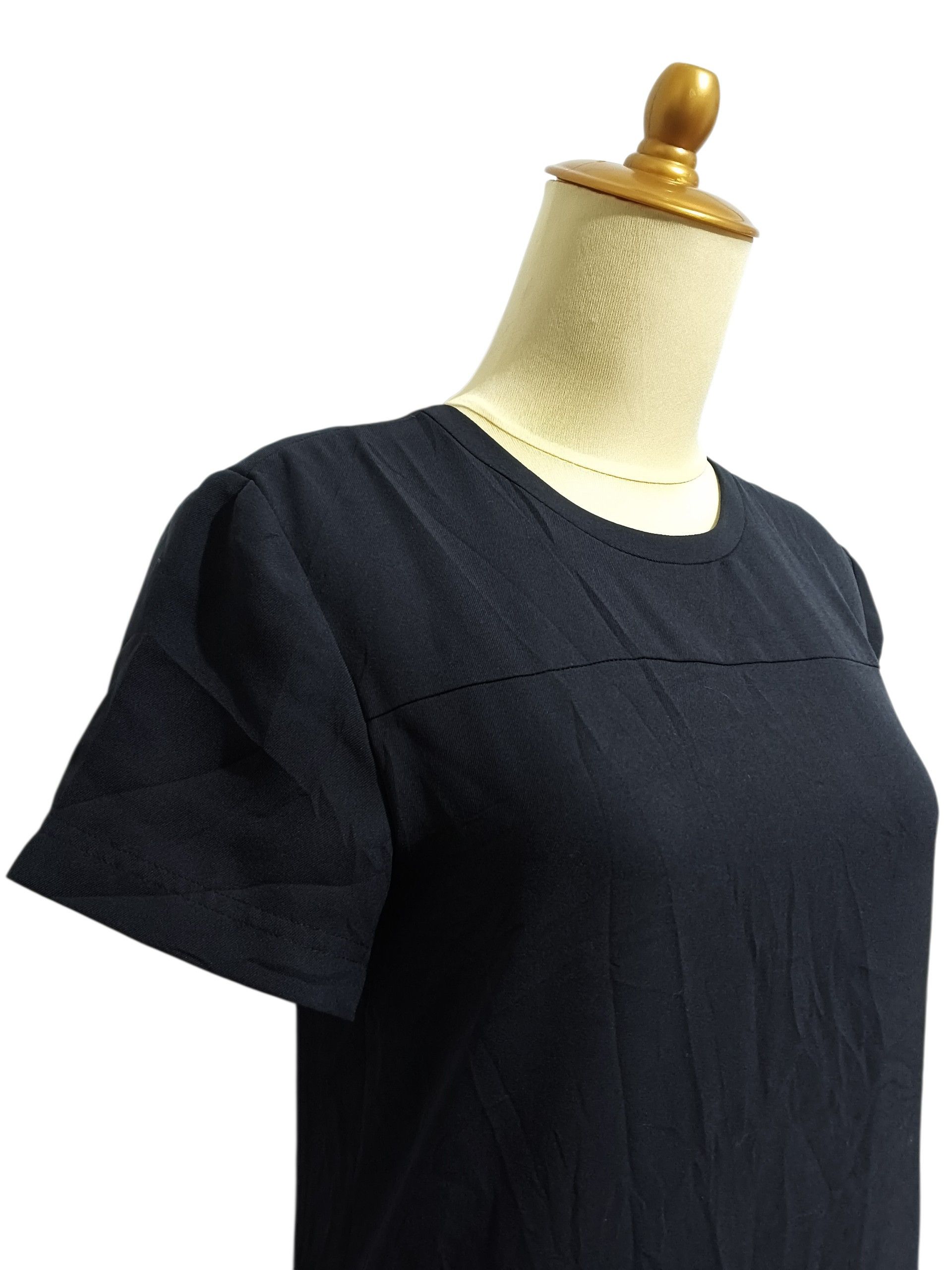 Theory Theory Eloria Madera Black Minimal Shift Dress Size XS / US 0-2 / IT 36-38 - 4 Thumbnail
