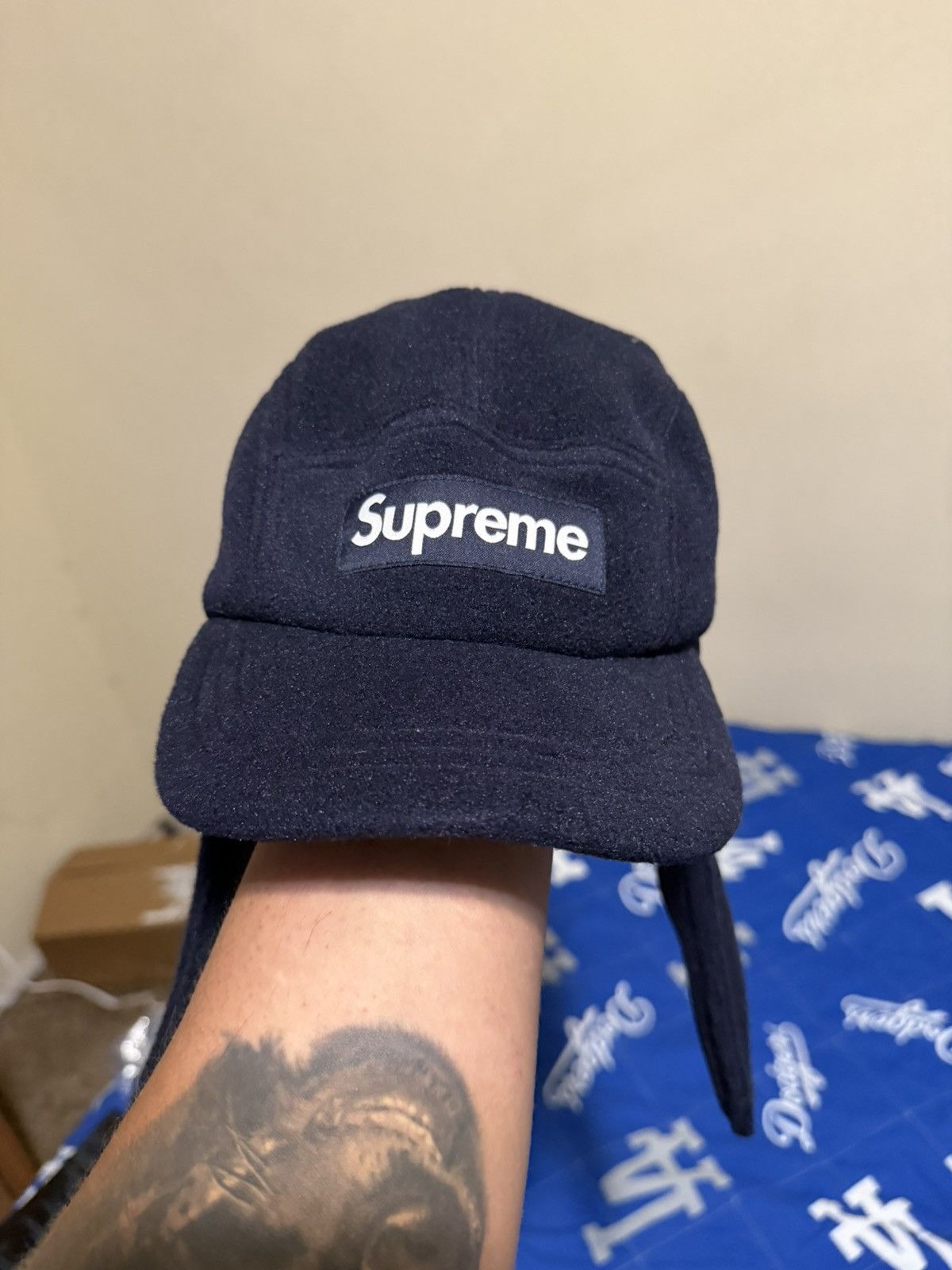 New Era × Supreme Supreme x New Era Polartec Ear Flap Fitted | Grailed