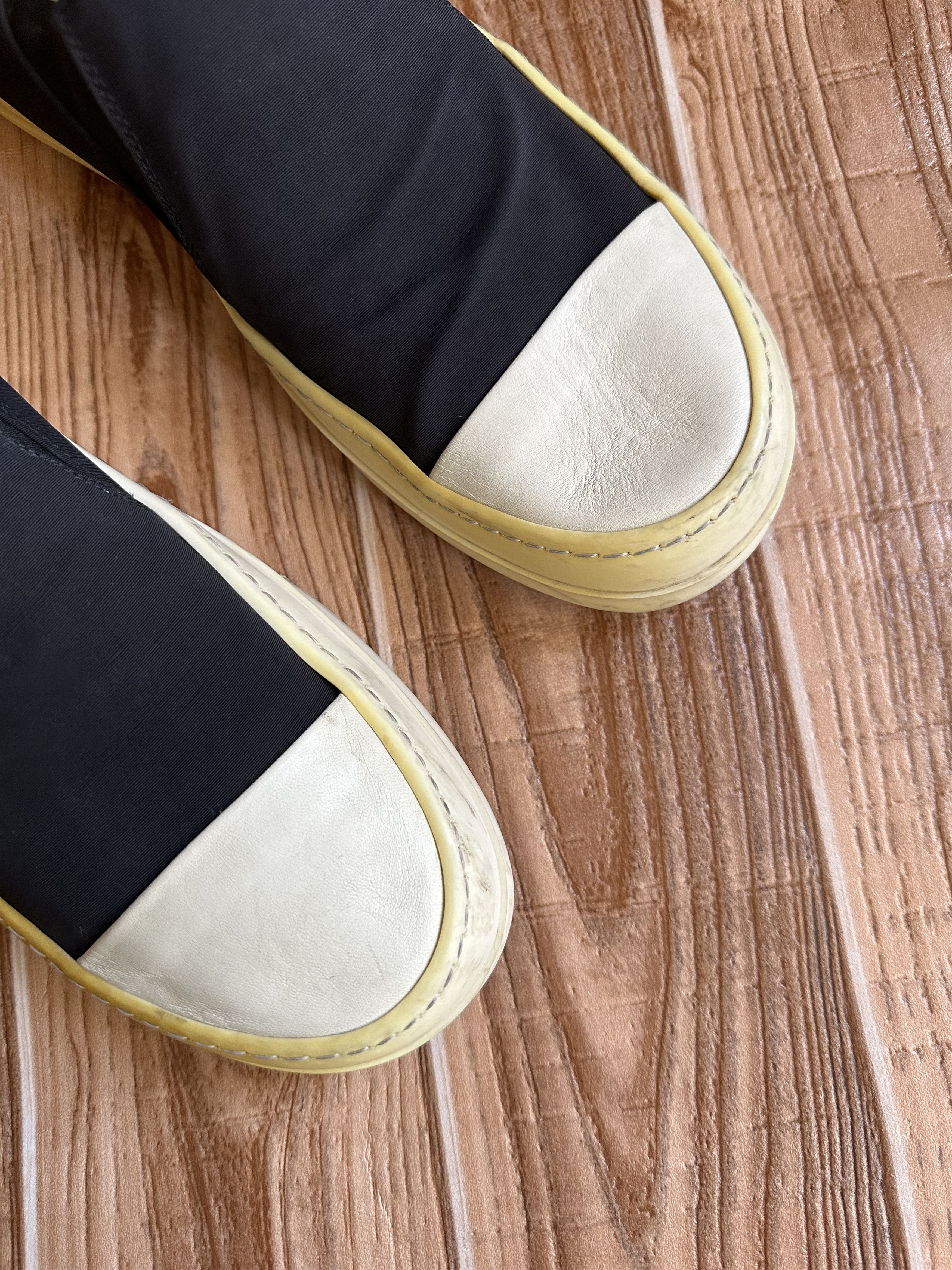 Rick Owens Rick Owens Drkshdw Slip on Boat SNeakers black Milk Size US 10 / EU 43 - 4 Thumbnail