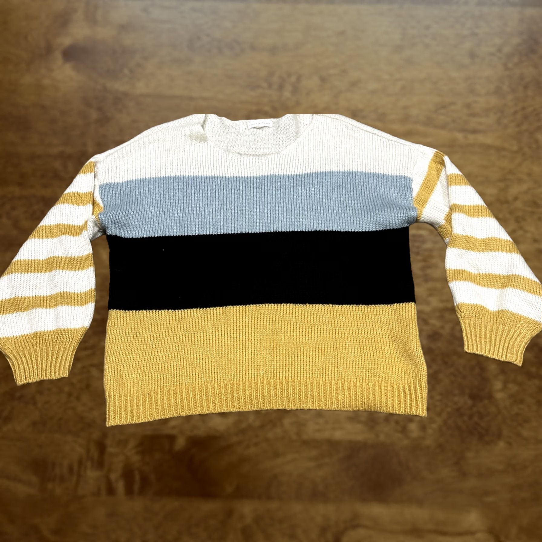 Vintage COCO & JAIMESON STRIPED CROPPED PULLOVER SWEATER SIZE L WOMEN'S A29 Size L / US 10 / IT 46 - 1 Thumbnail