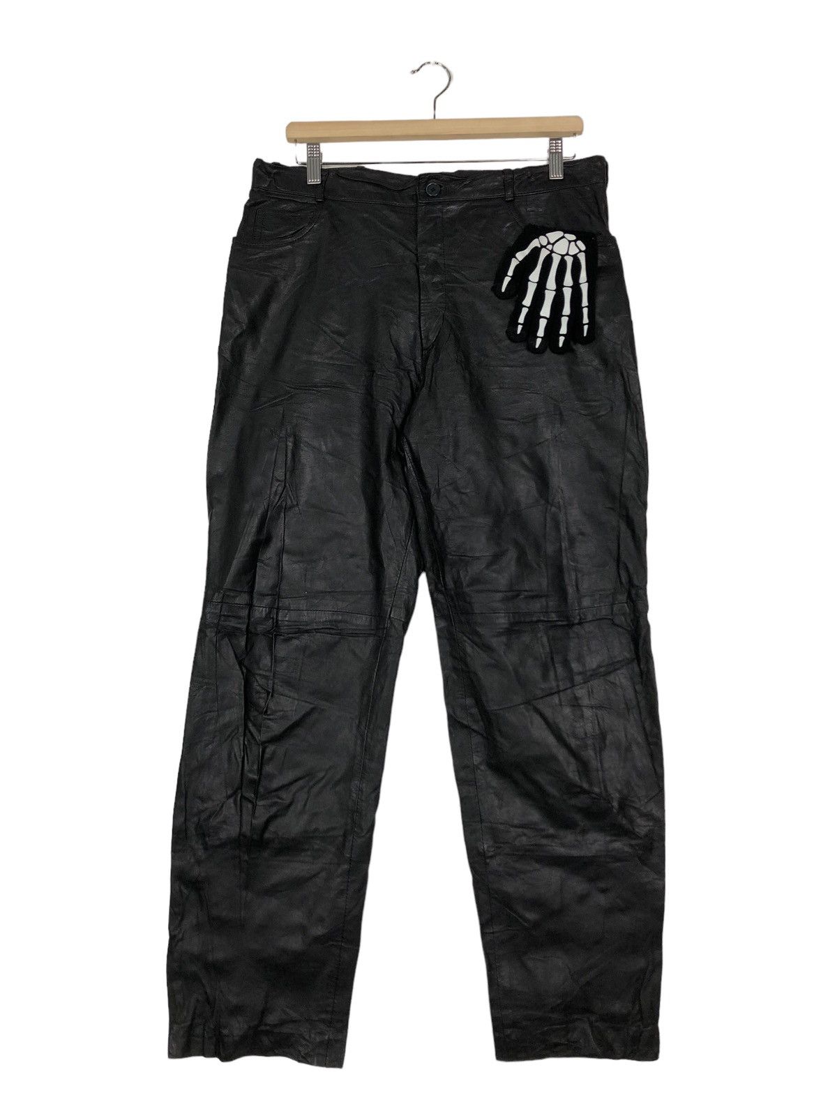 Issey Miyake 🔥90’s Riot Genuine Leather Pants C&A Issey Miyake Japan Size US 34 / EU 50 - 1 Thumbnail