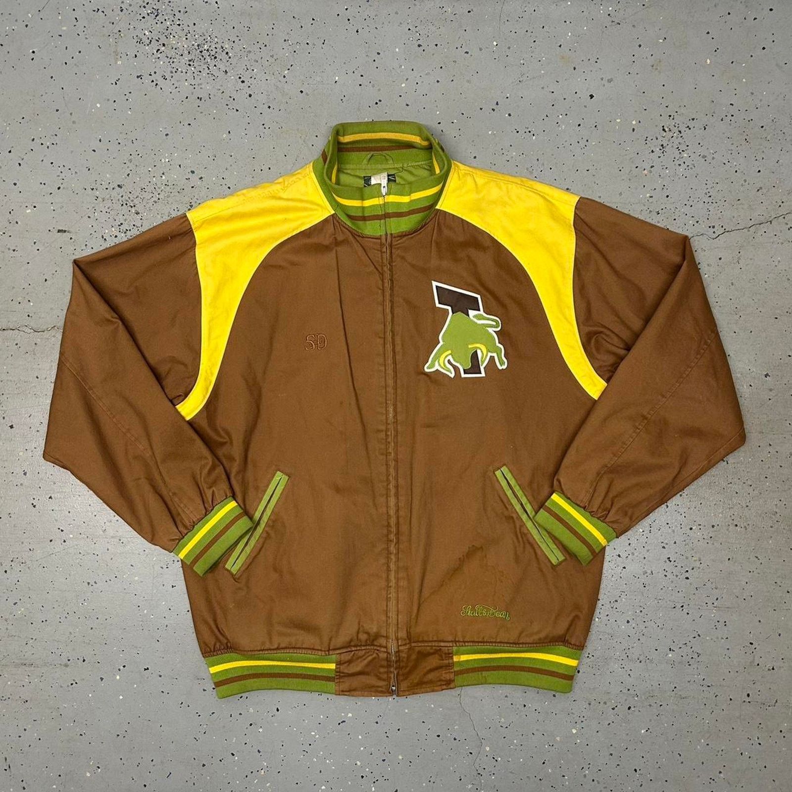 Other Y2K Brown and yellow Toros varsity track jacket Size US XXL / EU 58 / 5 - 1 Thumbnail