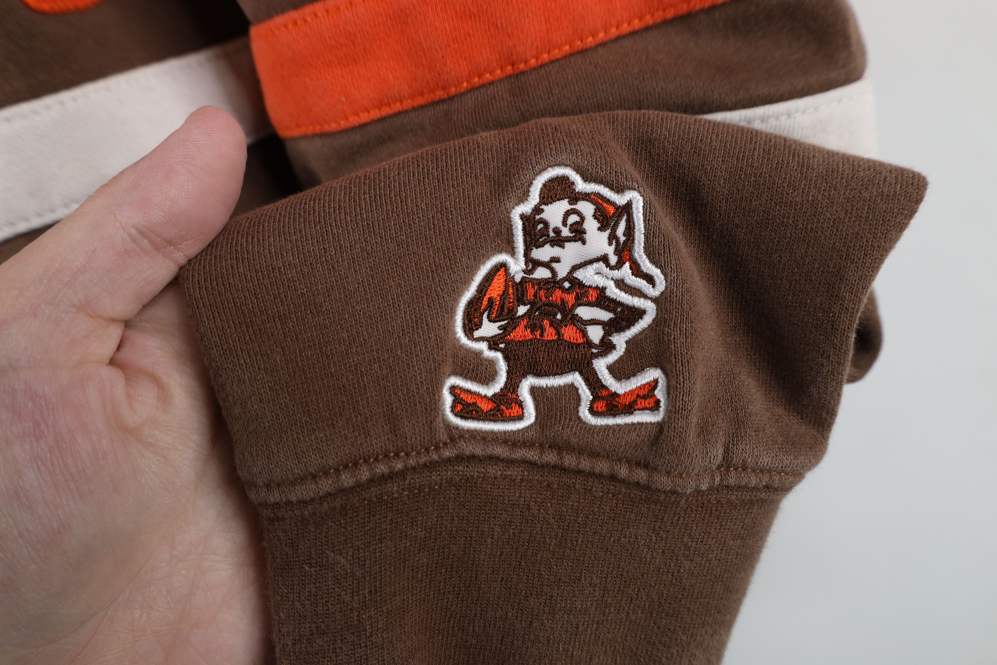 Mitchell & Ness × Vintage Retro Mitchell & Ness Cleveland Browns Football Hoodie Size US L / EU 52-54 / 3 - 4 Thumbnail