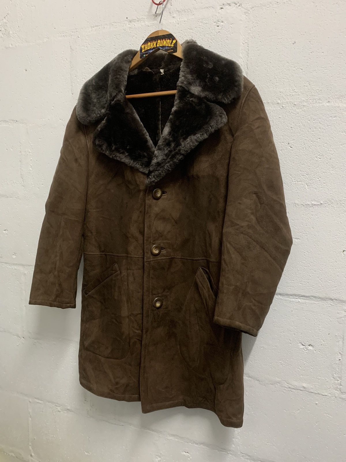 Japanese Brand Vintage Spanische Merino-Llammfelle Coat Jacket Size US M / EU 48-50 / 2 - 2 Thumbnail