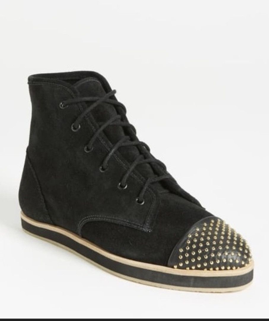 Loeffler Randall Loeffler Randall Octavia Black Suede Studded Ankle Booties Size US 9 / IT 39 - 11 Thumbnail