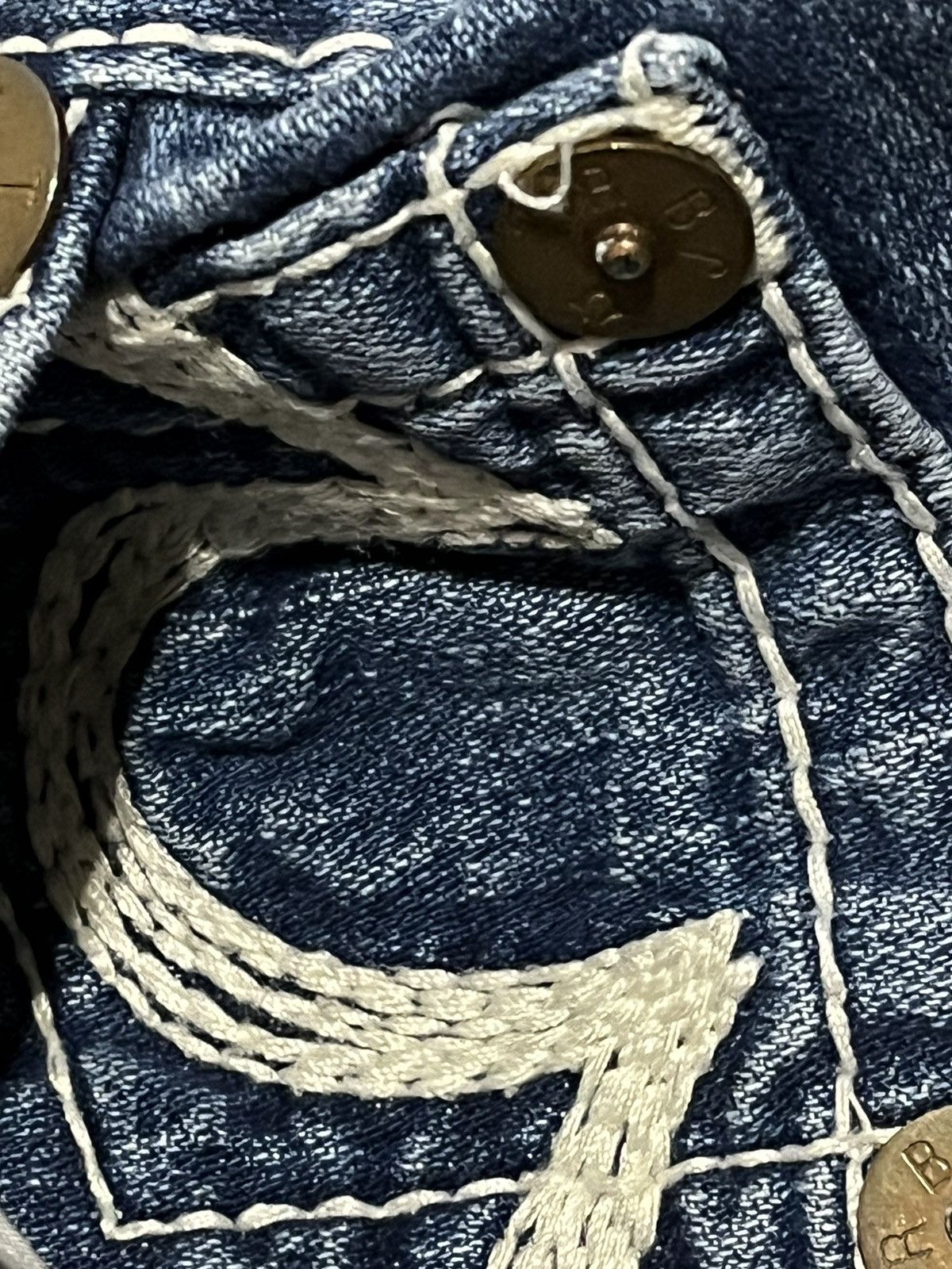 True Religion × Vintage TRUE RELIGION BOBBY VINTAGE Y2K USA DENIM JEANS Size US 36 / EU 52 - 8 Thumbnail