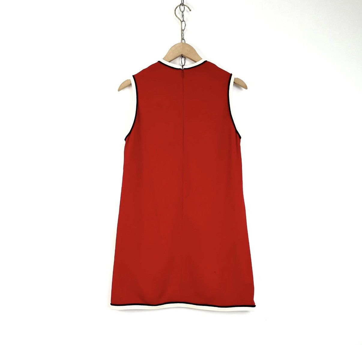 Gucci Gucci / Red Crew Neck Sleeveless Dress K12 Size S / US 4 / IT 40 - 2 Thumbnail