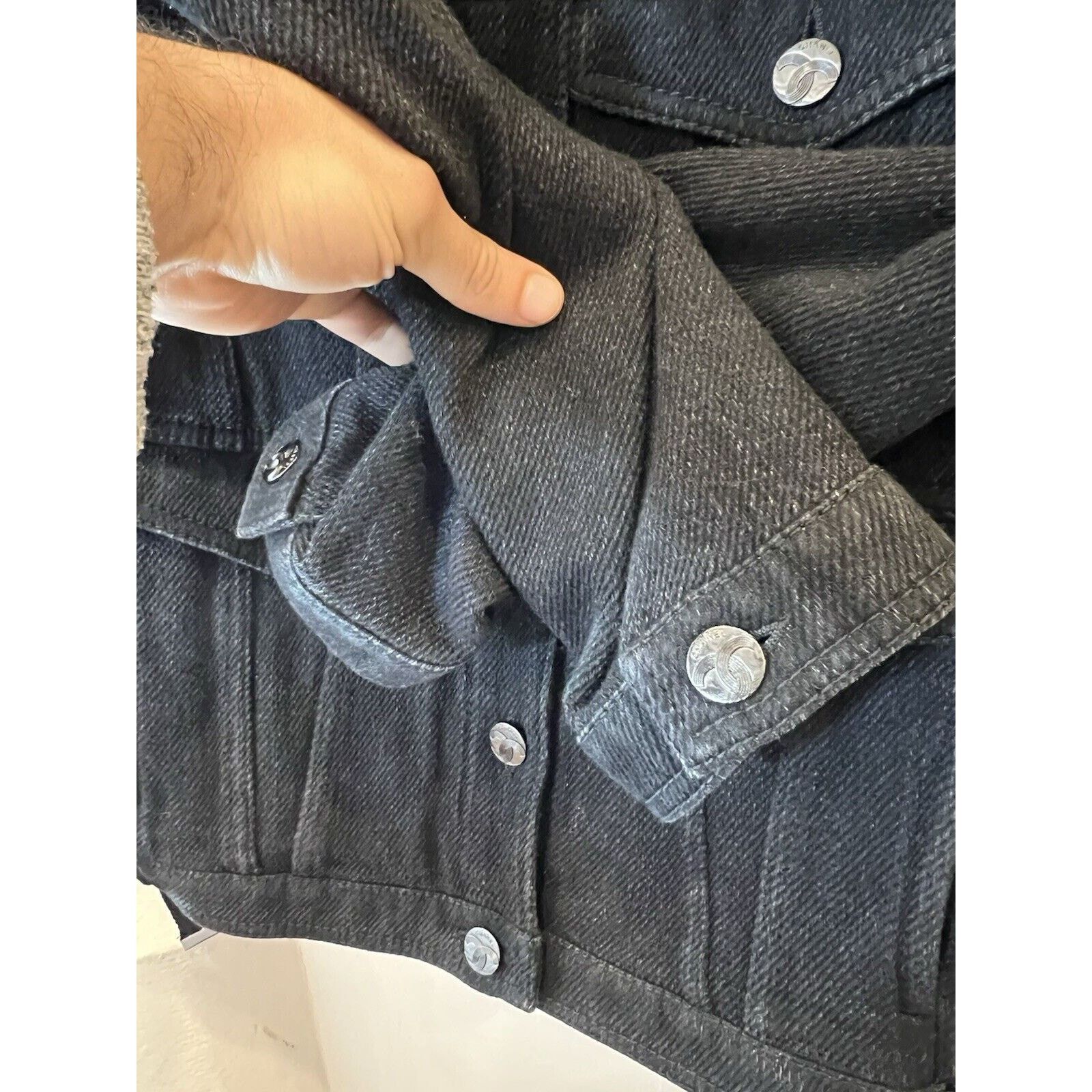 Chanel Chanel size 34 in Denim jean jacket Veste Noire Size S / US 4 / IT 40 - 7 Thumbnail