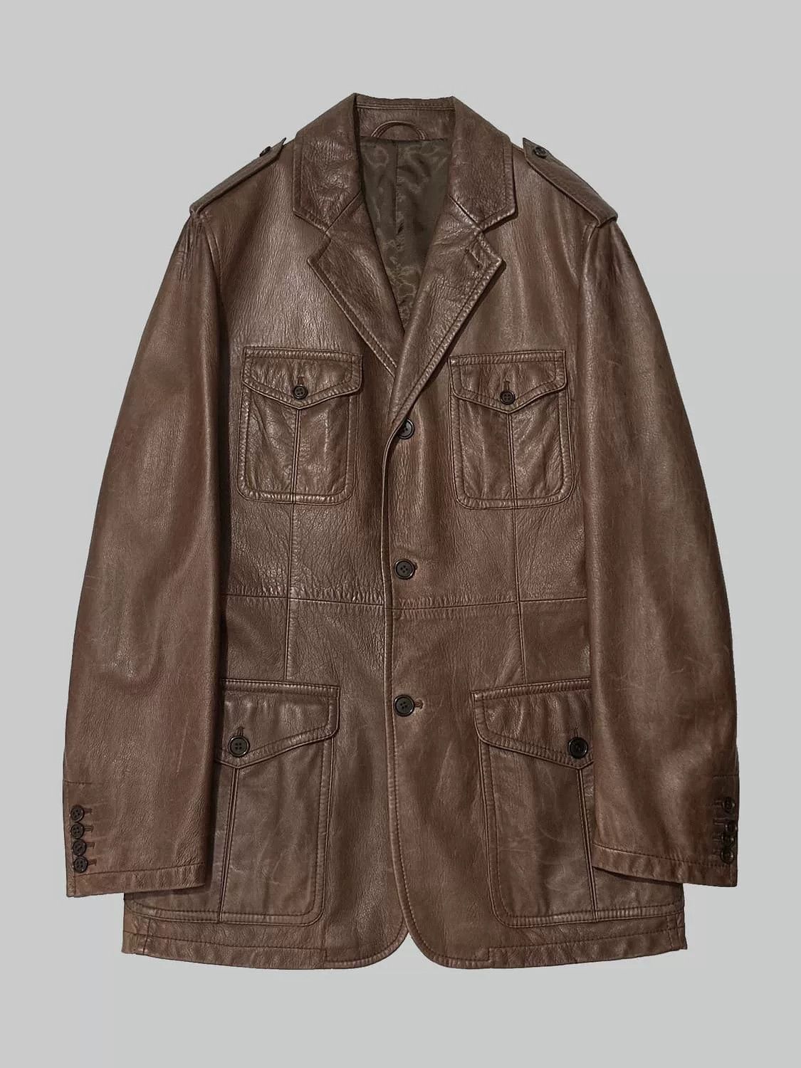 Prada Prada Vintage Berkeley Leather Jacket Size US M / EU 48-50 / 2 - 1 Thumbnail