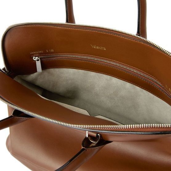 Valextra VALEXTRA Large Sublime Brown Leather Handbag New & Authentic Size ONE SIZE - 4 Thumbnail