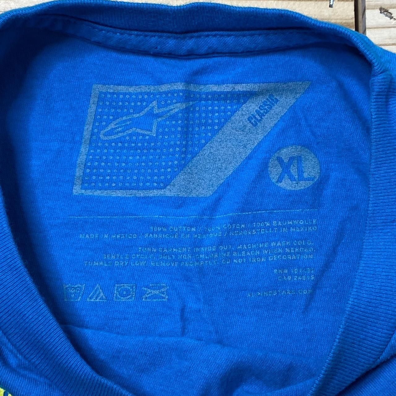 Alpinestars Alpinestars Blue Y2K Motocross Tee Size XL Size US XL / EU 56 / 4 - 4 Thumbnail
