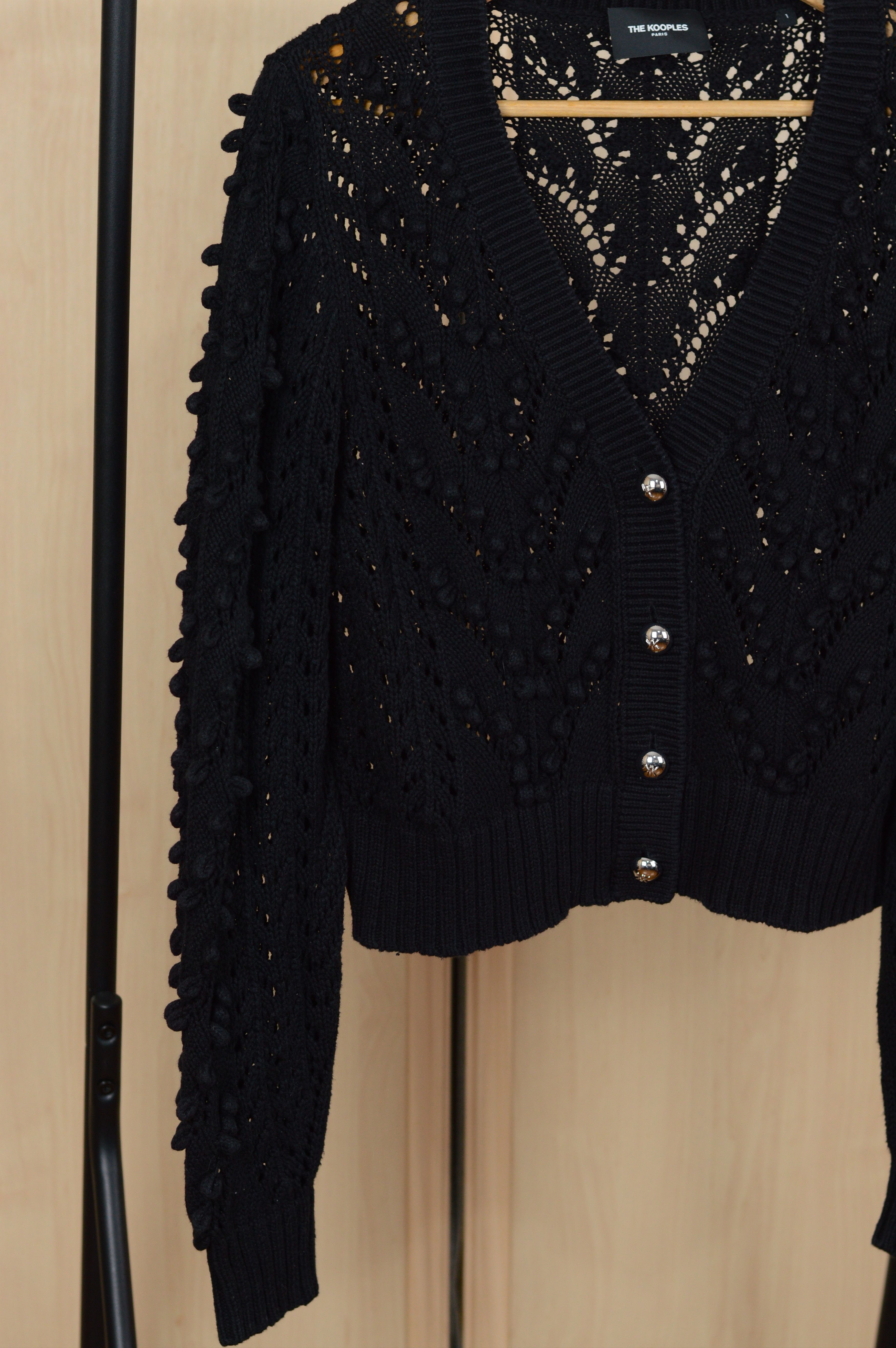 The Kooples The Kooples Cable Knit Lace Cardigan Size M / US 6-8 / IT 42-44 - 2 Thumbnail