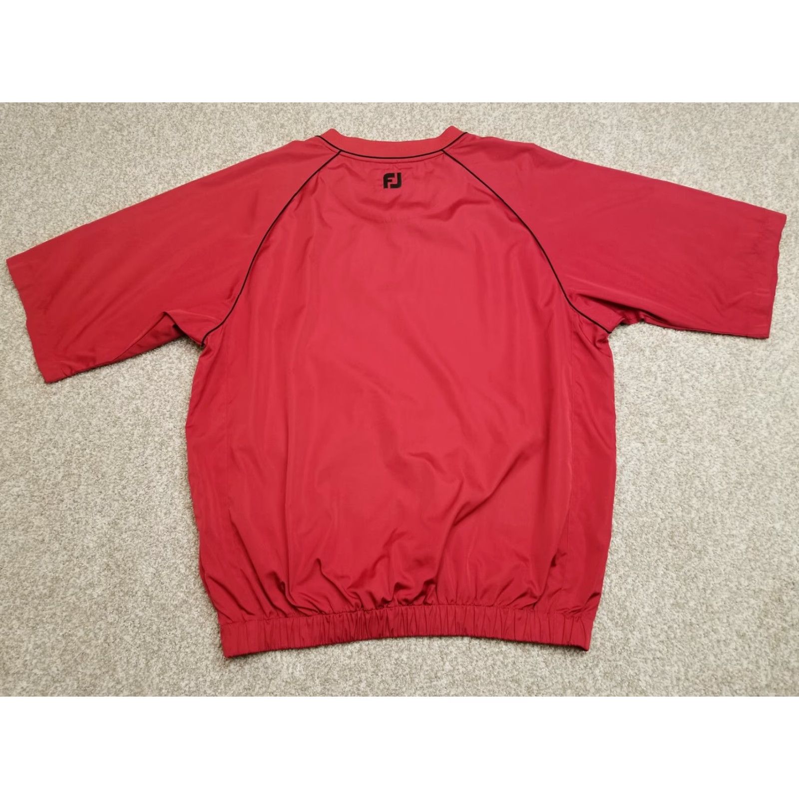Footjoy Footjoy Windbreaker Jacket Mens L Red Pullover V-Neck Golf Centennial Club Size US L / EU 52-54 / 3 - 7 Thumbnail