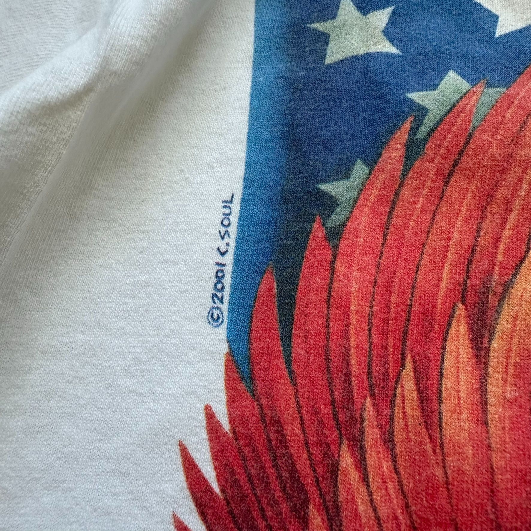 Vintage Vintage Y2K Caribbean Soul USA T-Shirt Patriotic Jimmy Buffe Size US L / EU 52-54 / 3 - 3 Thumbnail