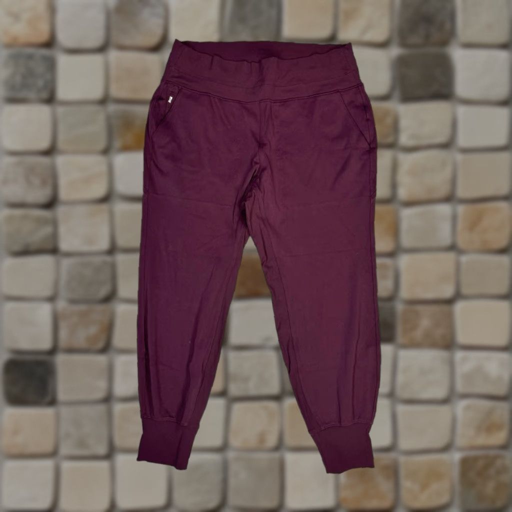 Athleta Athleta Venice Jogger Pants Womens 1 Red Stretch High Rise Athleisure Running Size 25" / US 0 / IT 36 - 1 Thumbnail