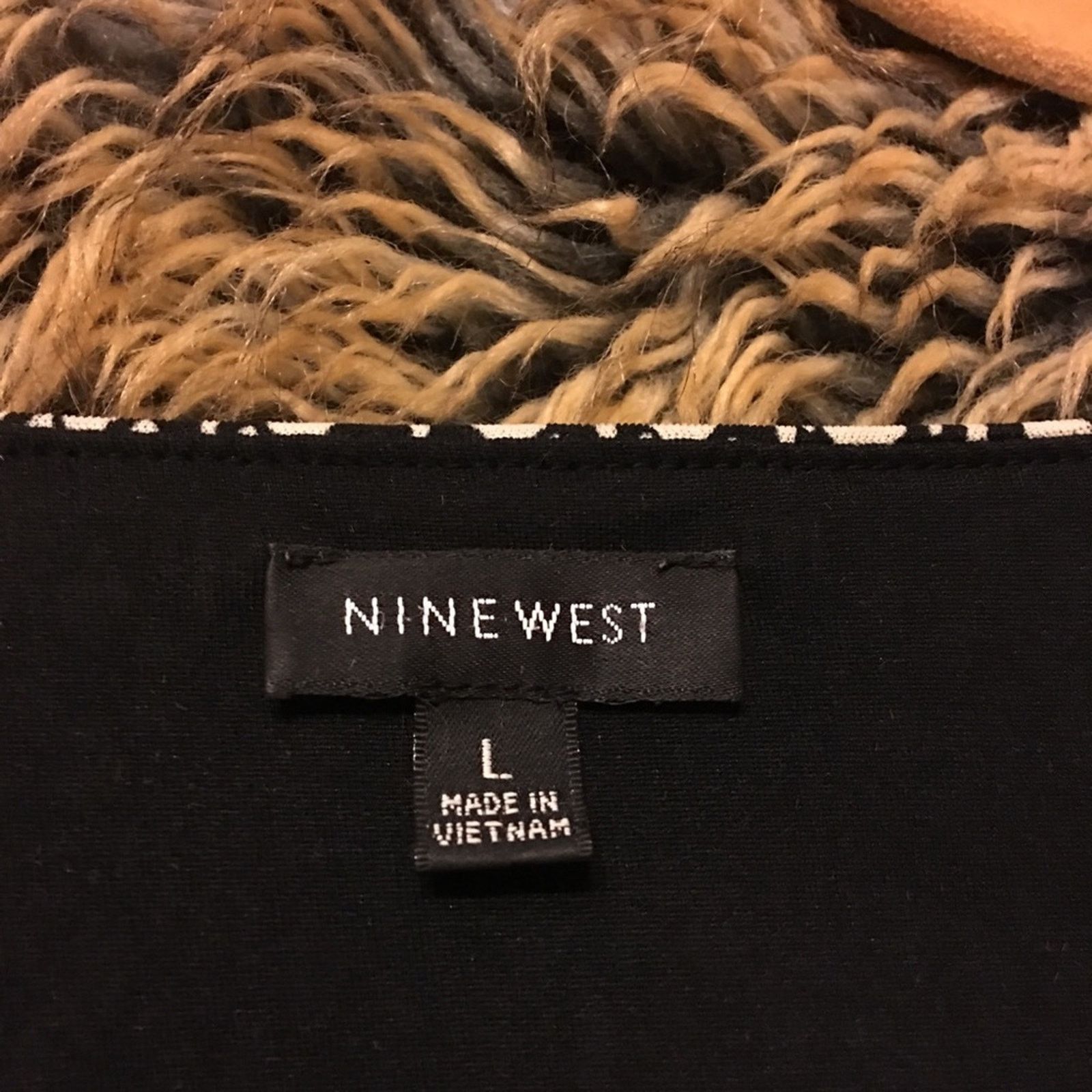 Nine West Nine West black and white pattern tunic top Size L / US 10 / IT 46 - 6 Thumbnail