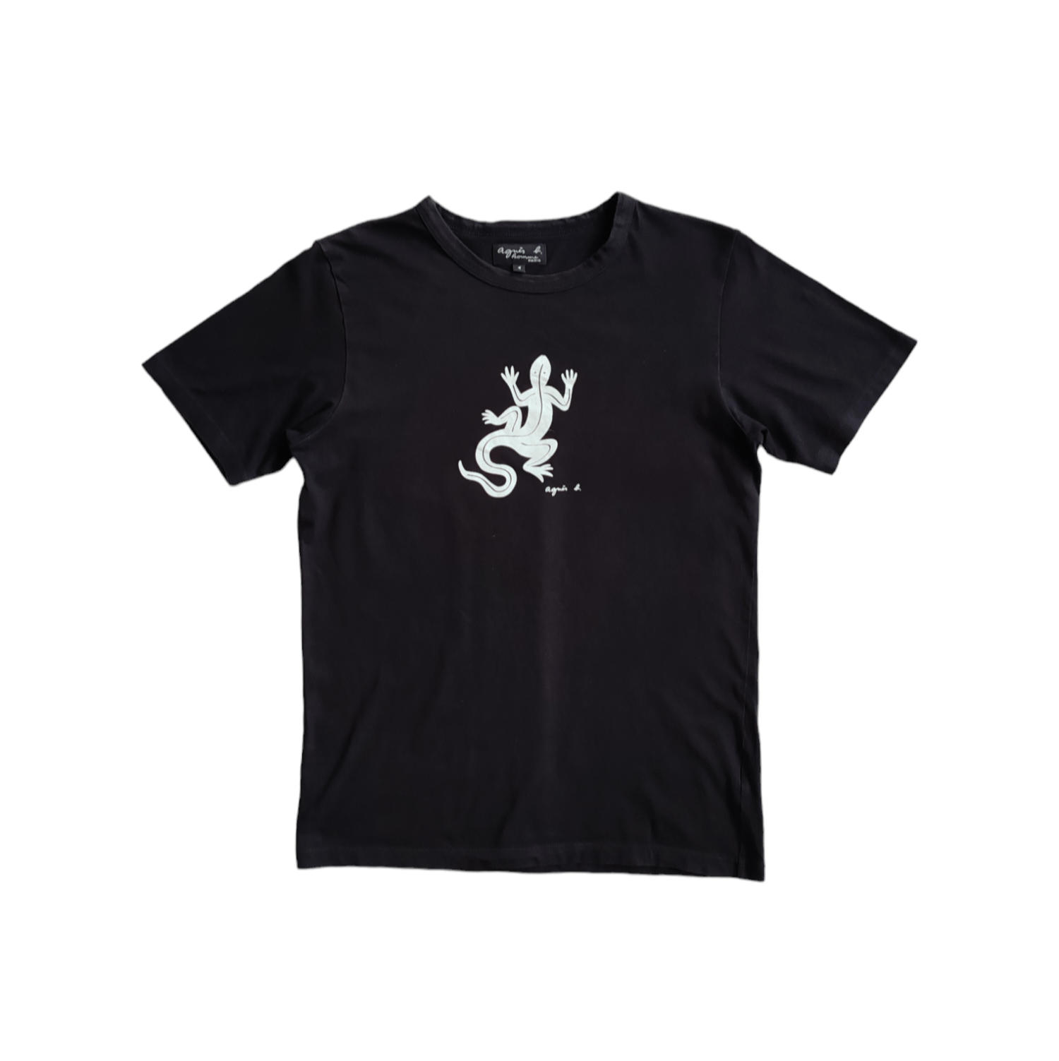 agnes b. Agnes B Homme Coulos Lizard Logo Vintage 90s Womens T shirt Size S / US 4 / IT 40 - 1 Thumbnail