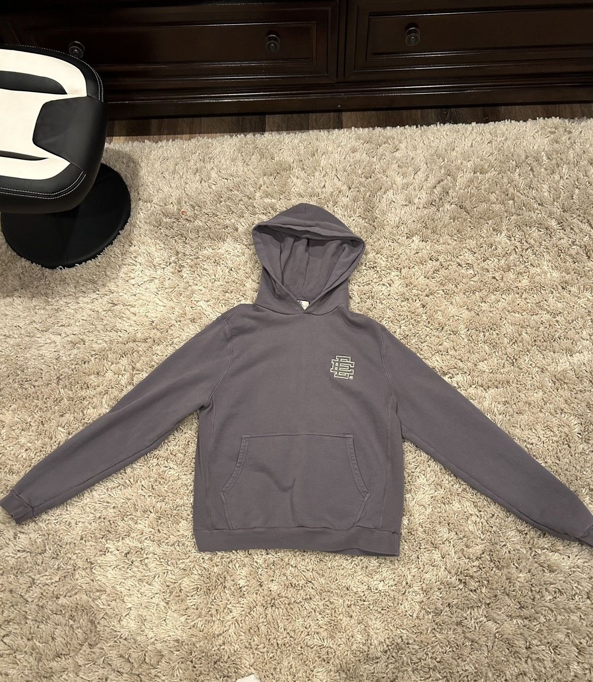 Eric Emanuel Eric emanuel embroidered EE hoodie - Slate Grey large Size US L / EU 52-54 / 3 - 1 Thumbnail