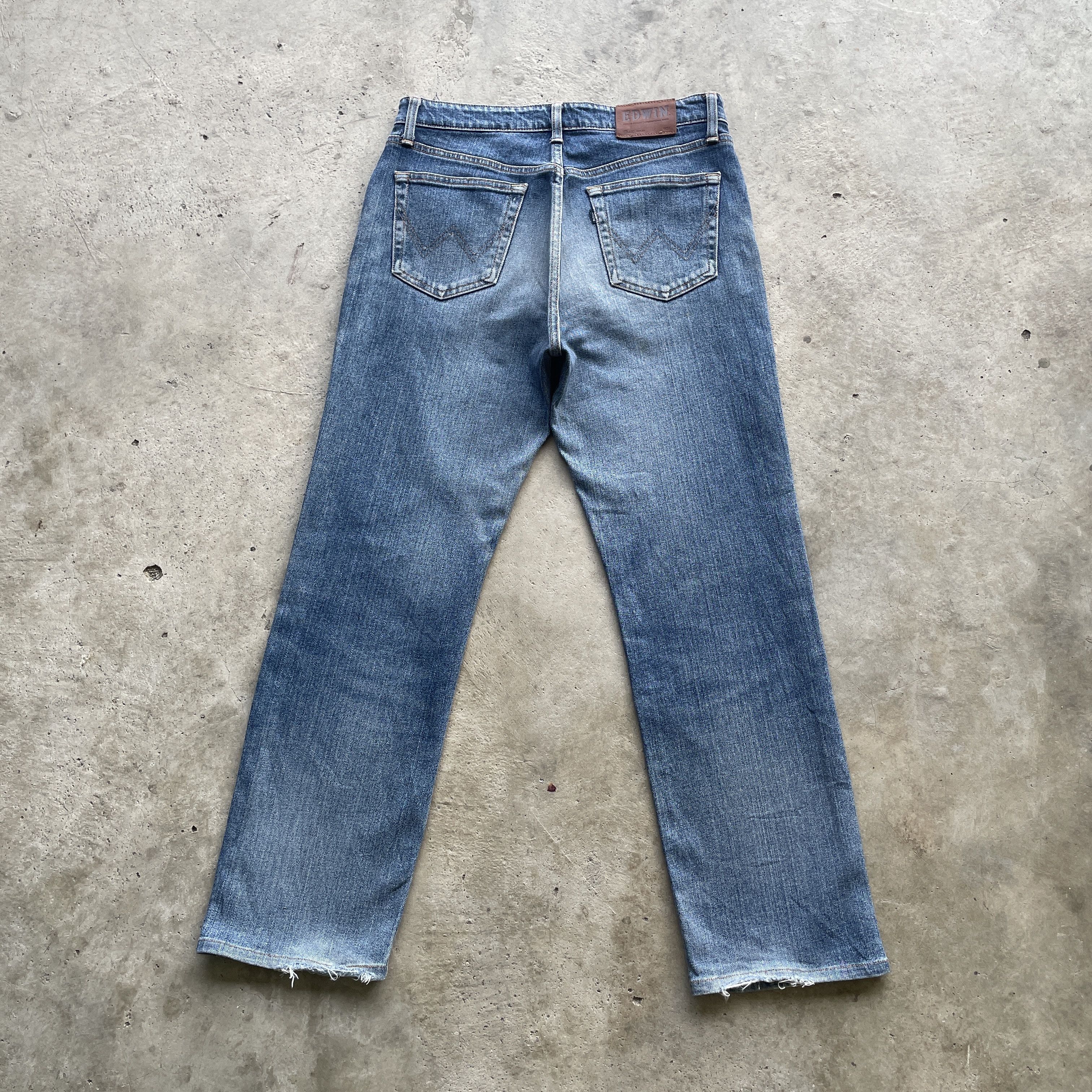 Japanese Brand VINTAGE EDWIN DISTRESSED JAPAN JEANS FADED DENIM PANTS W31 Size US 31 - 11 Thumbnail