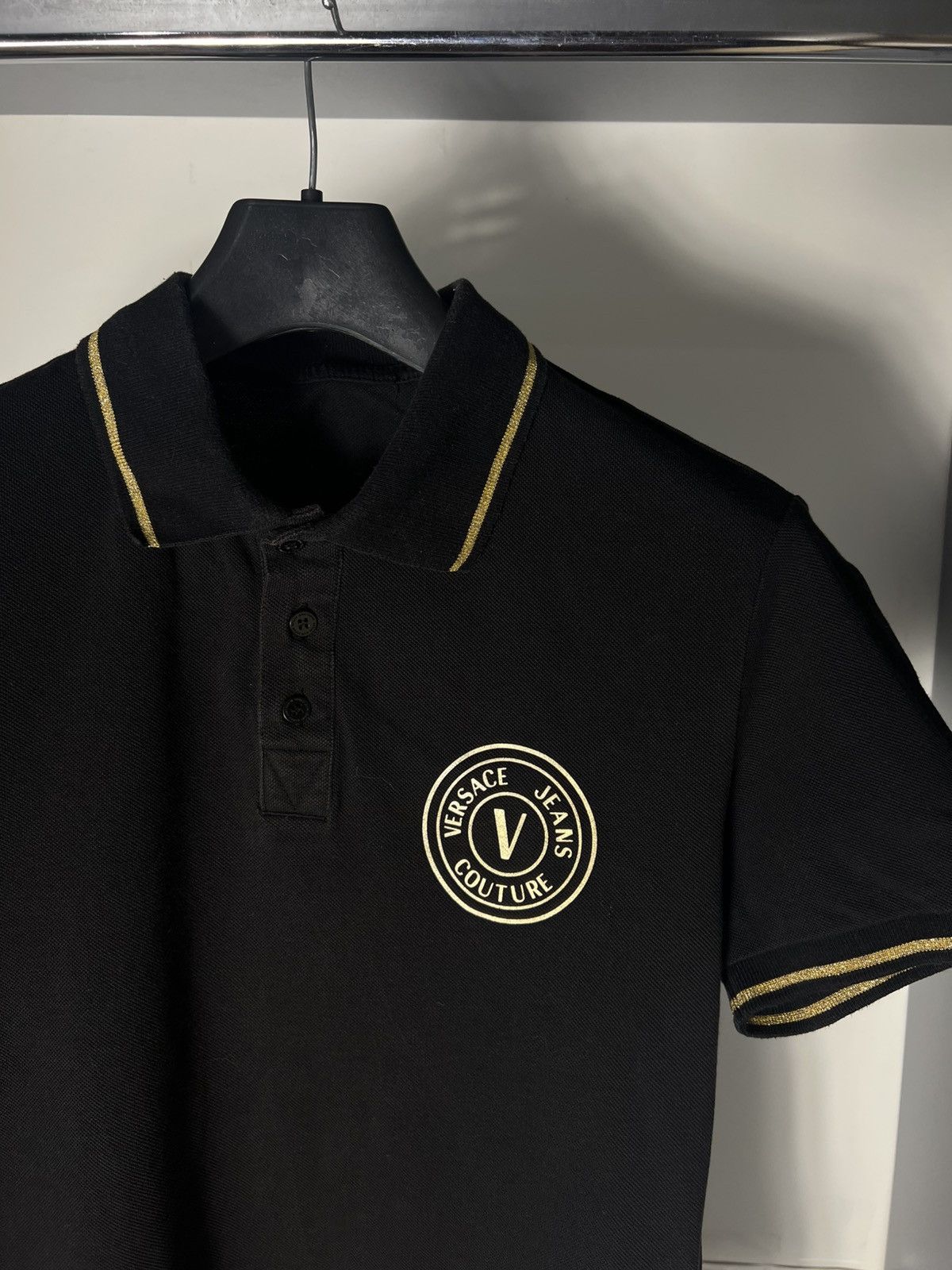 Versace Jeans Couture × Vintage VERY RARE VERSACE JEANS COUTURE POLO ITALIAN DESIGNER LUXURY Size US M / EU 48-50 / 2 - 2 Thumbnail