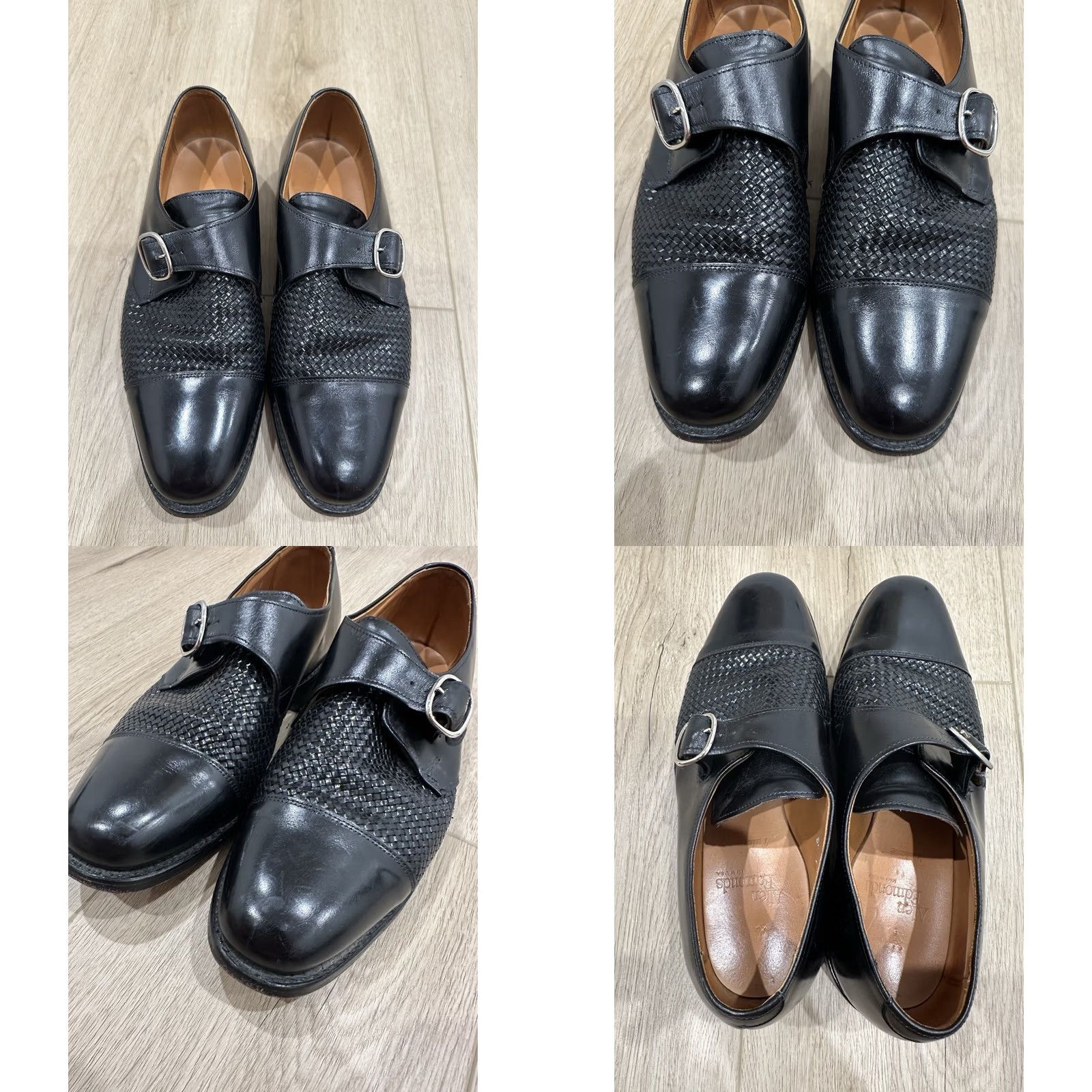 Allen Edmonds VINTAGE Allen Edmonds TULANE Monkstrap Dress Shoes Men 8.5D Black Leather Monk Strap 8.5D Mens Black Shoes Size US 9 / EU 42 - 8 Thumbnail