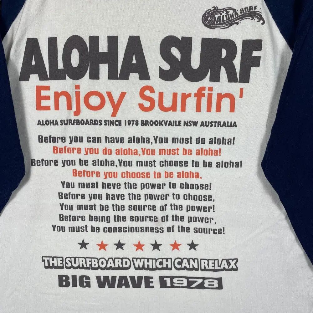 Vintage Vintage ALOHA SURFBOARDS AUSTRALIA Graphic Long Sleeve Size US L / EU 52-54 / 3 - 6 Thumbnail