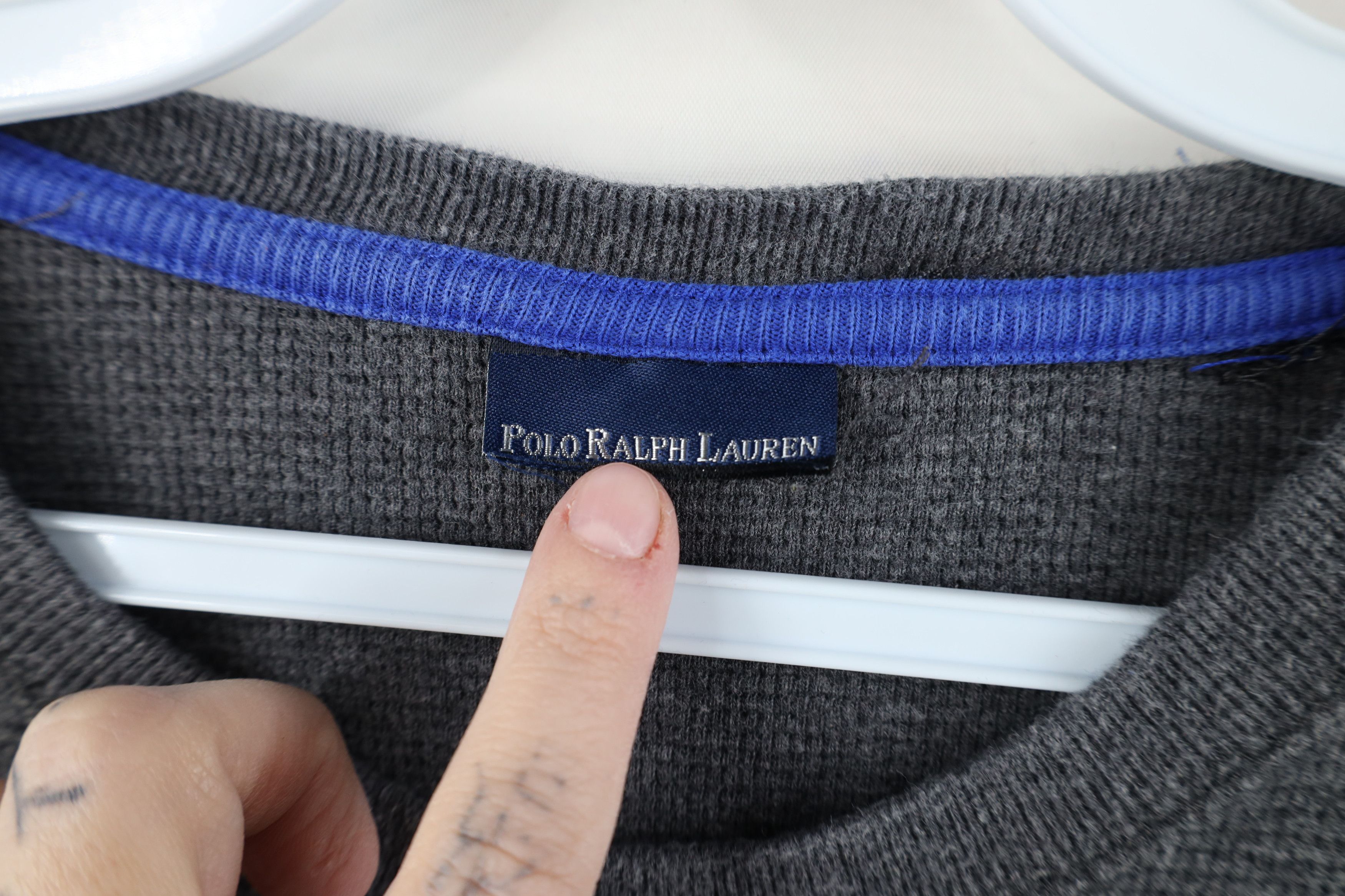 Ralph Lauren Vintage Y2K Ralph Lauren Waffle Knit Long Sleeve T-Shirt Size US M / EU 48-50 / 2 - 5 Thumbnail