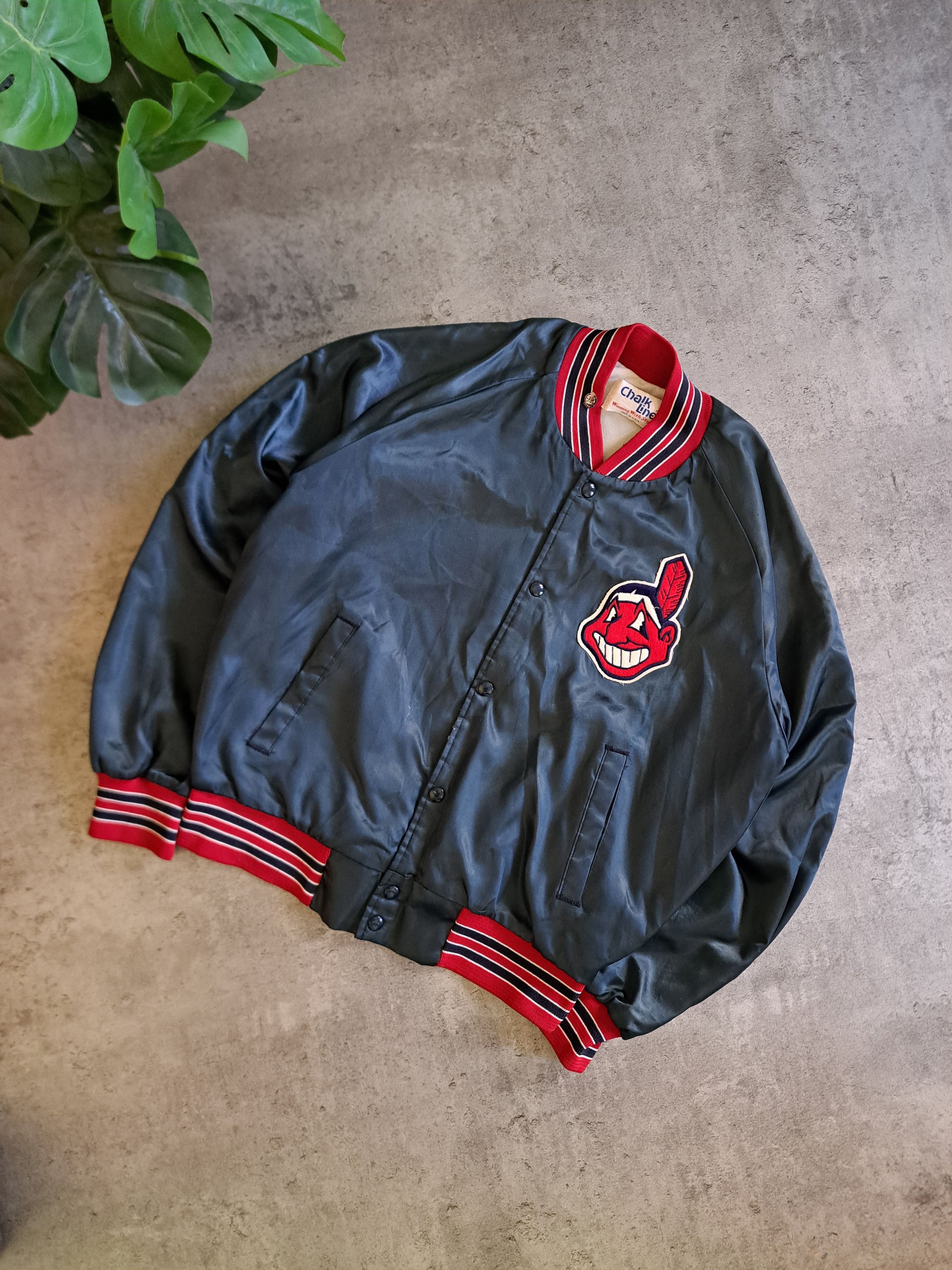 Chalk Line Cleveland Indians bomber jacket varsity Chalk Line 90s Size US L / EU 52-54 / 3 - 1 Thumbnail