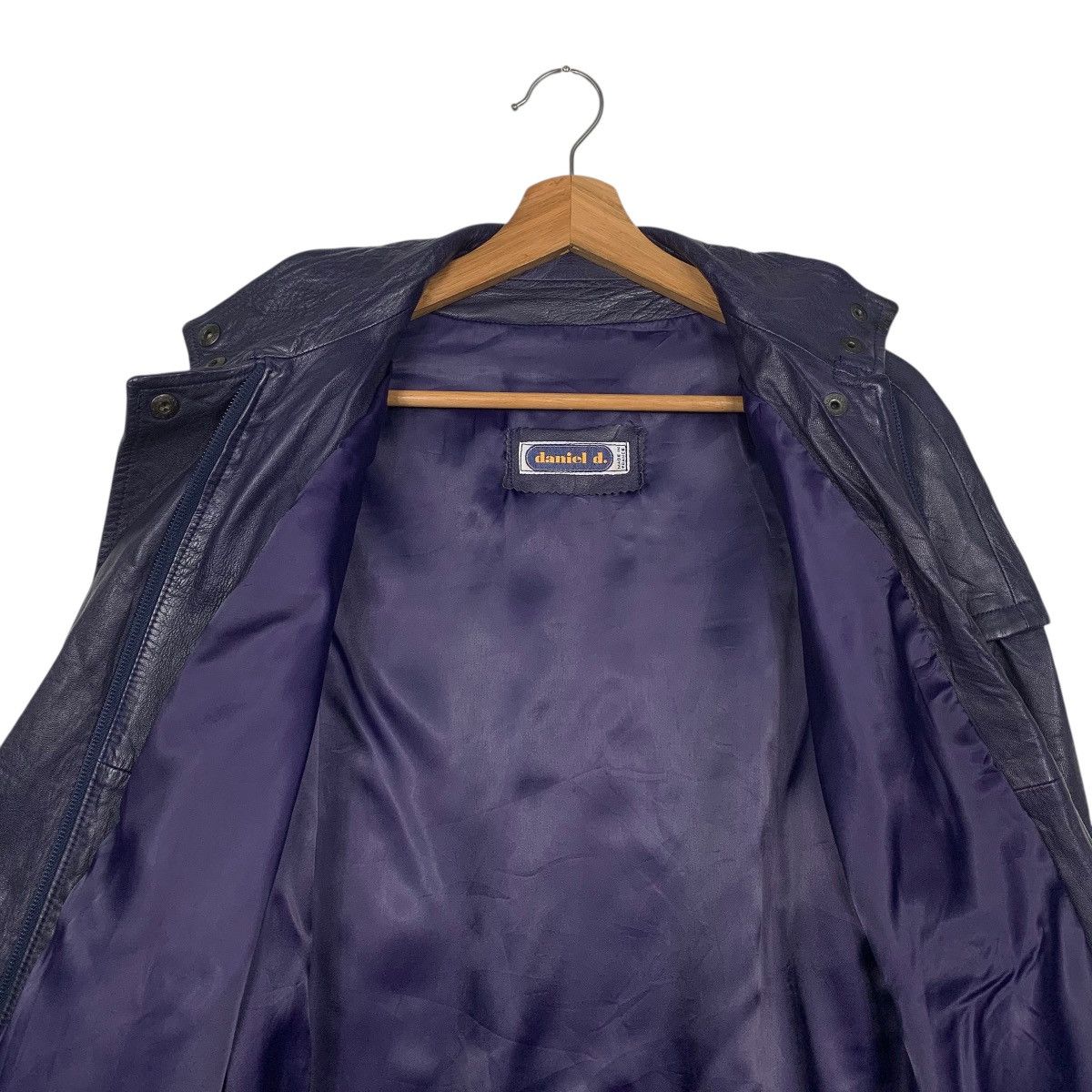 Other Daniel D. Leather Jacket Made In France Size US S / EU 44-46 / 1 - 12 Thumbnail